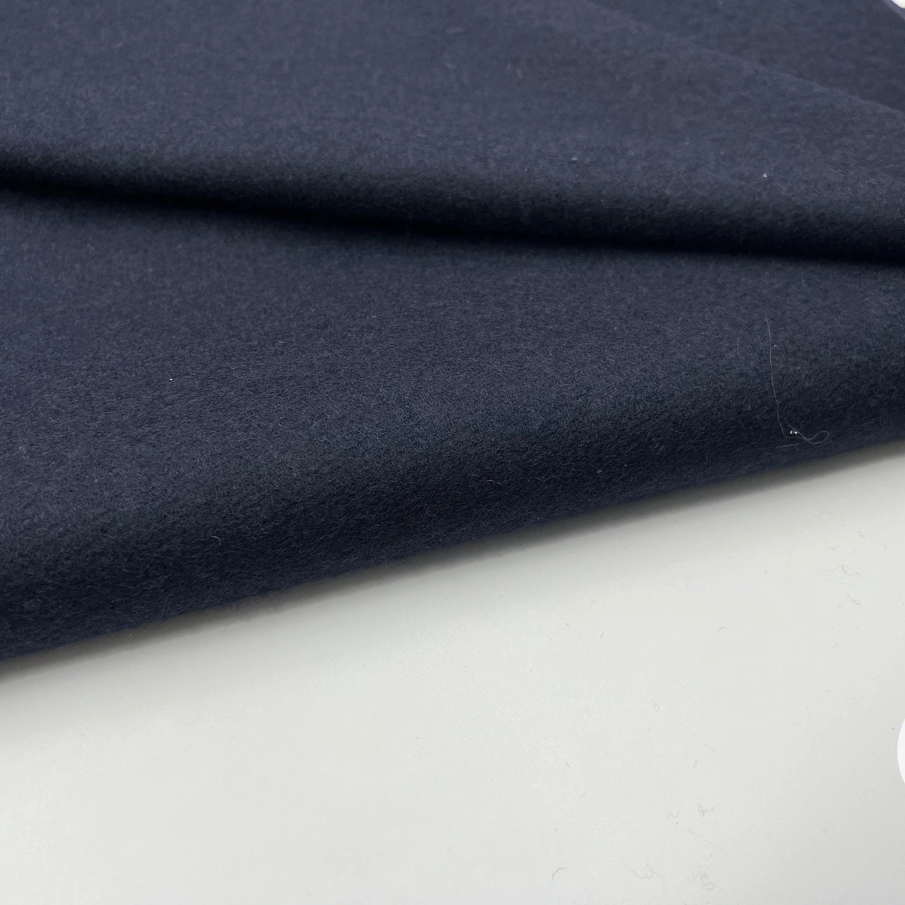 WHIPCORD PRESTIGE NAVY JAPON ENVERS GRATTÉ - My Little Coupon - tissu - coudre