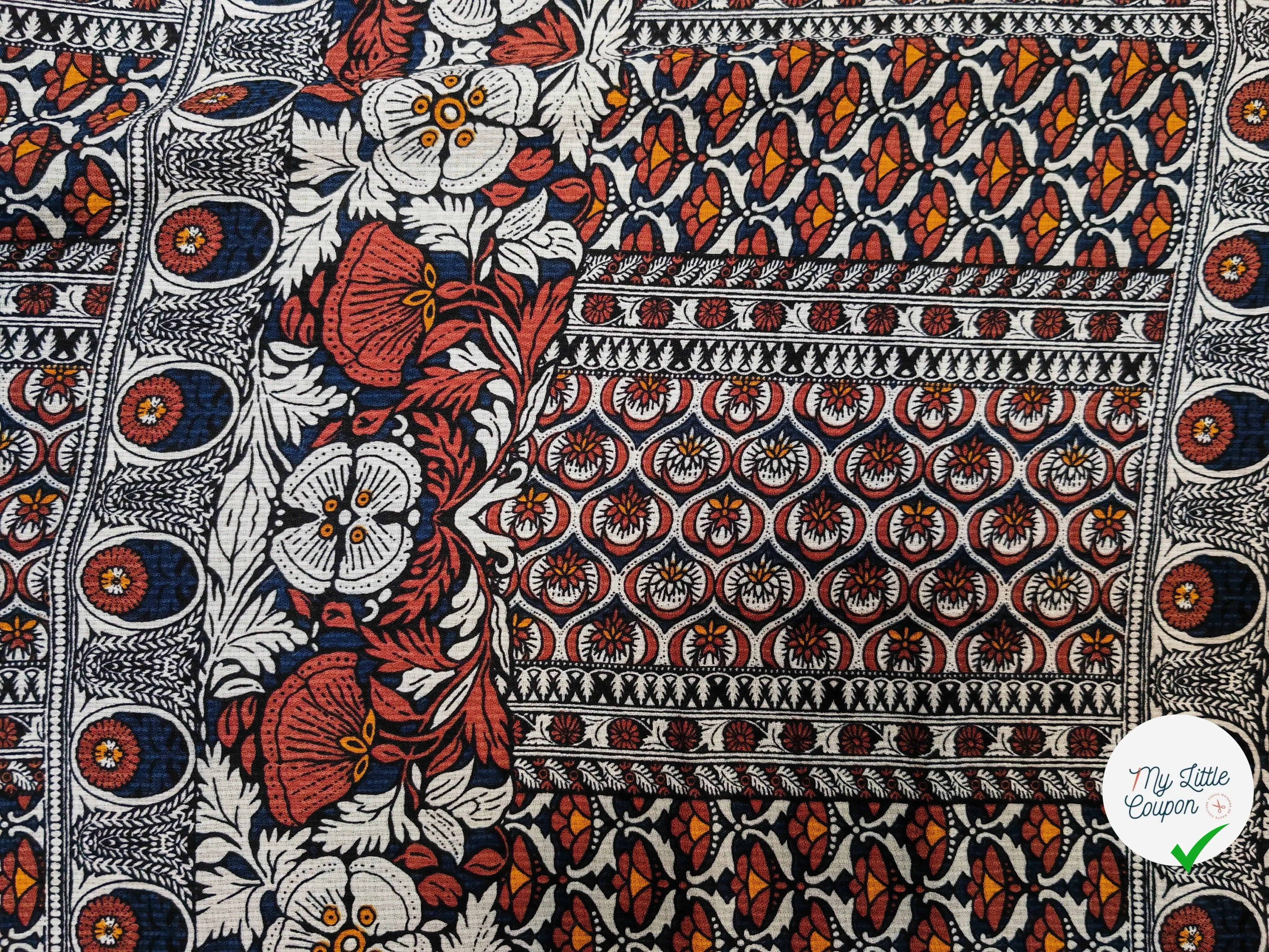 WOOLPEACH BATIK FLORAL MARRON - My Little Coupon