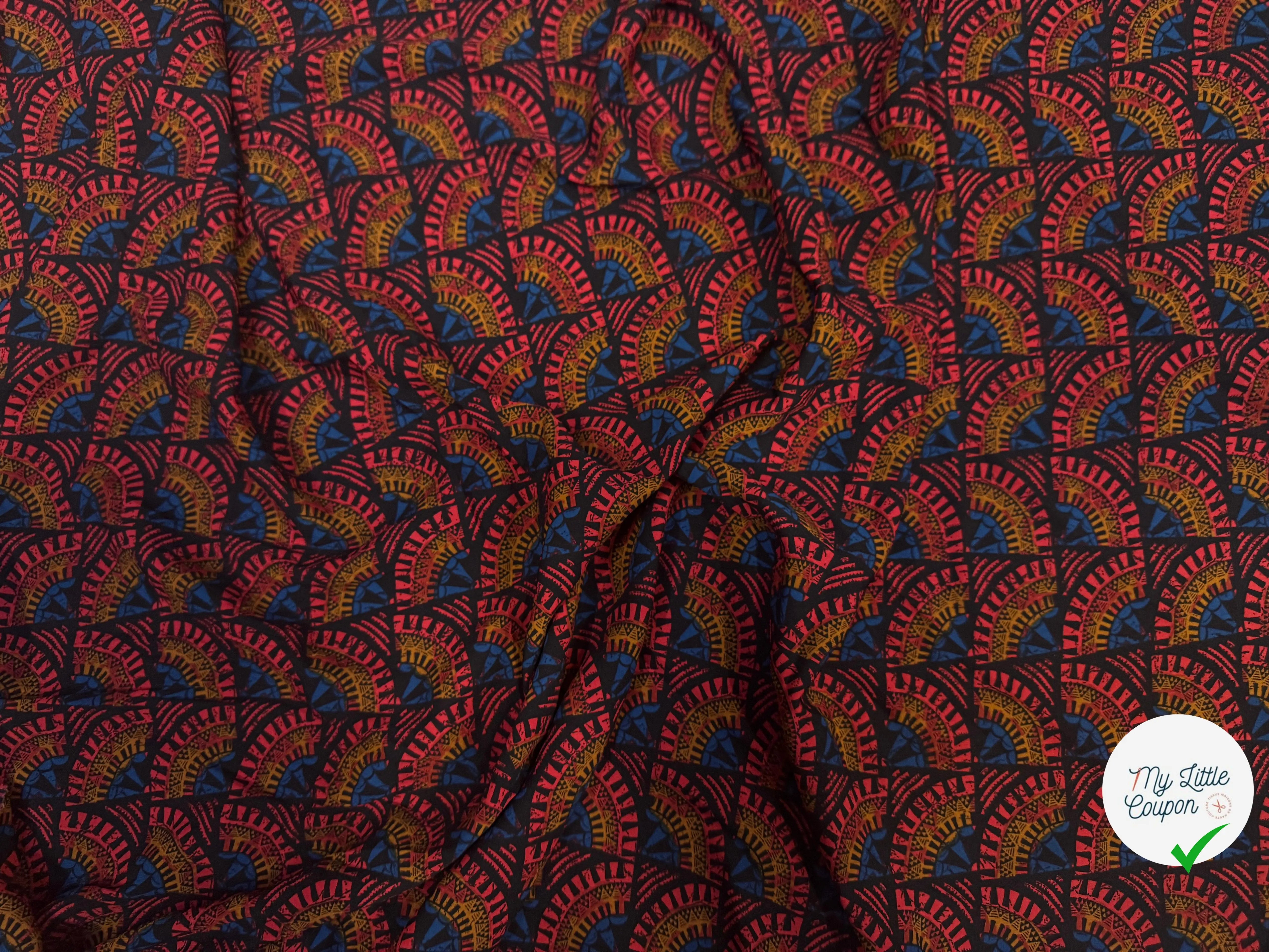 WOOLPEACH ÉVENTAIL VÉGÉTAL ROUGE & BLEU - My Little Coupon