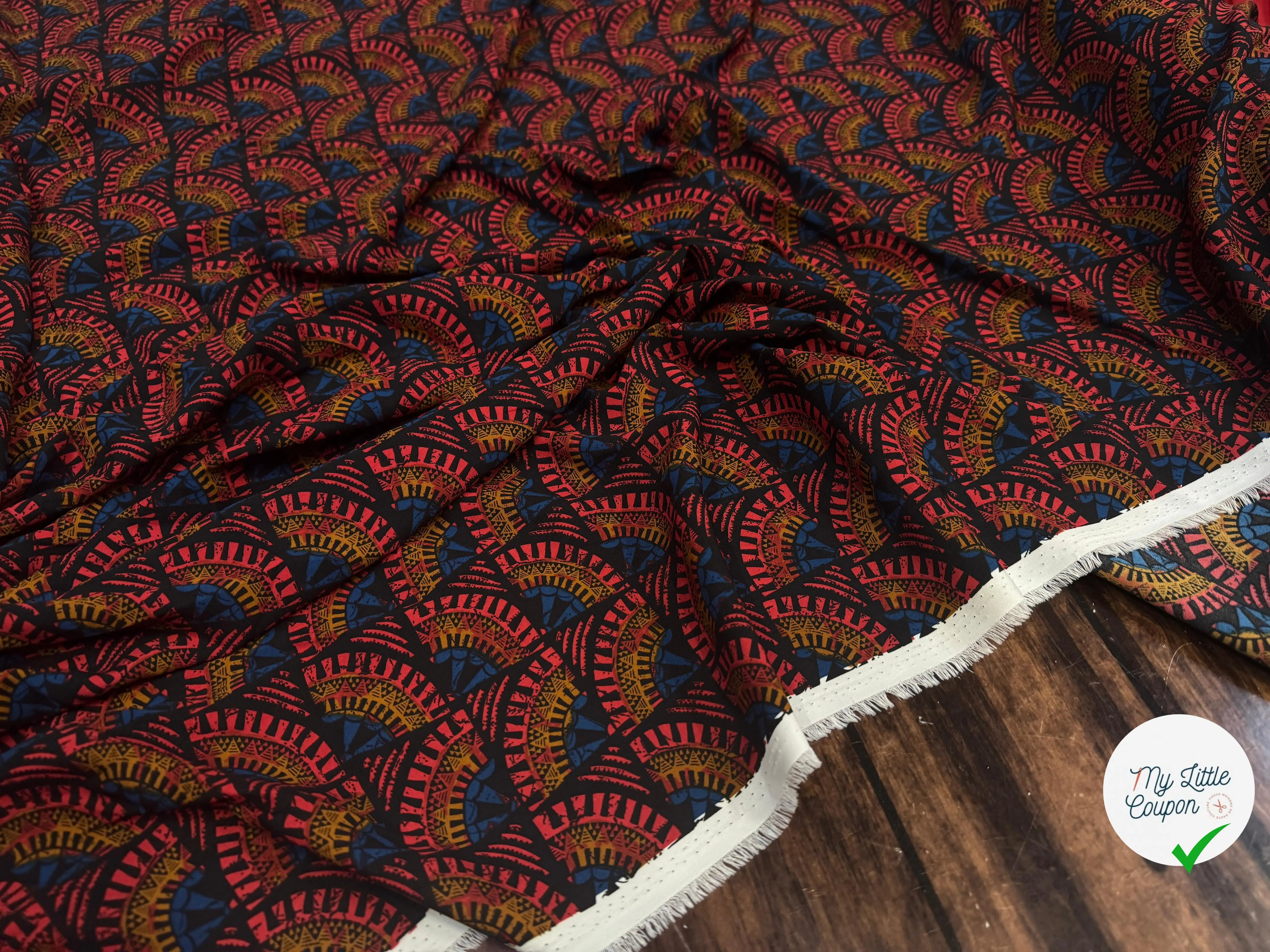 WOOLPEACH ÉVENTAIL VÉGÉTAL ROUGE & BLEU - My Little Coupon
