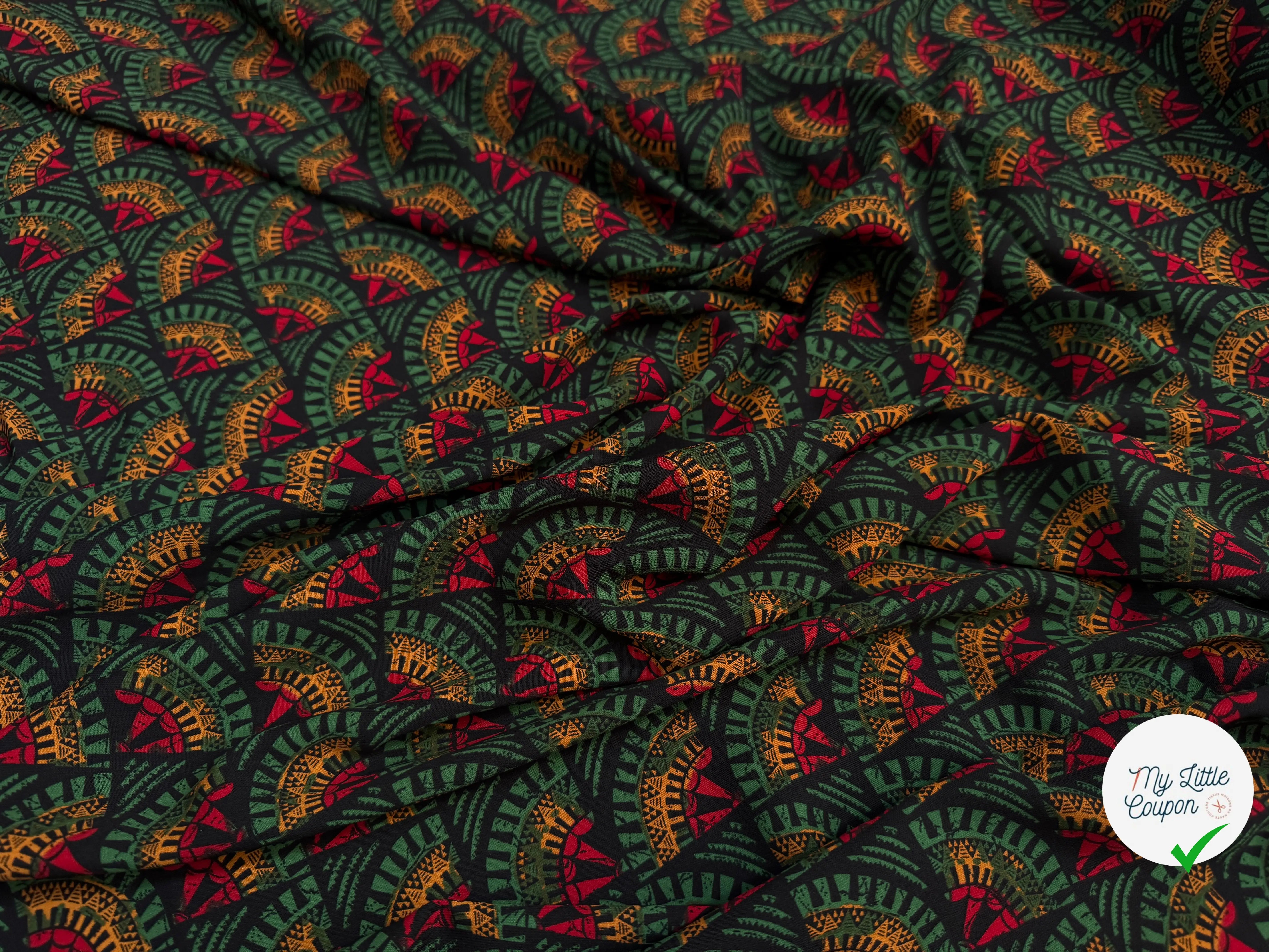 WOOLPEACH ÉVENTAIL VÉGÉTAL VERT & ROUGE - My Little Coupon