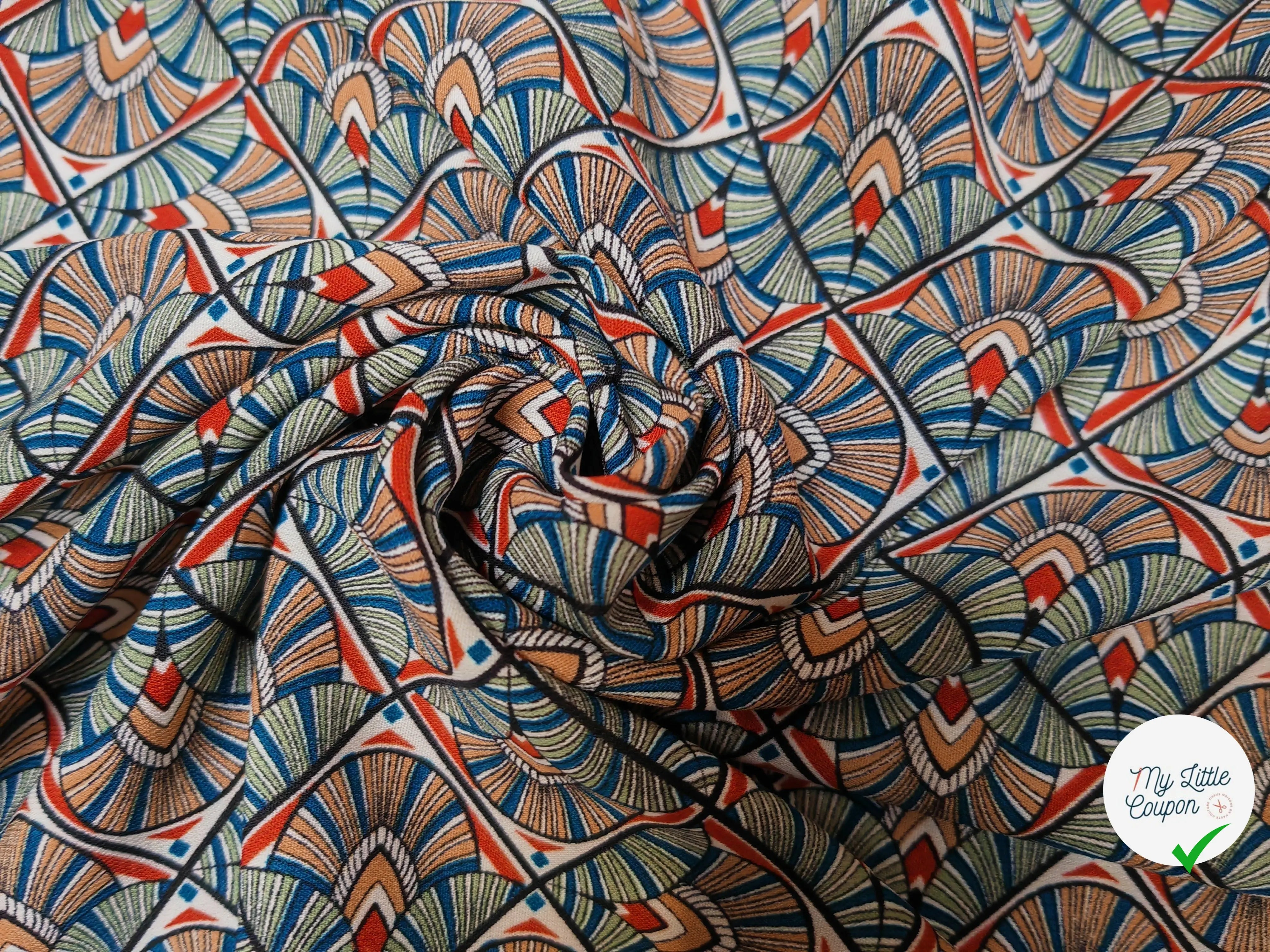 WOOLPEACH FEUILLES COLORÉS DANS LOSANGE AMBIANCE JUNGLE - My Little Coupon
