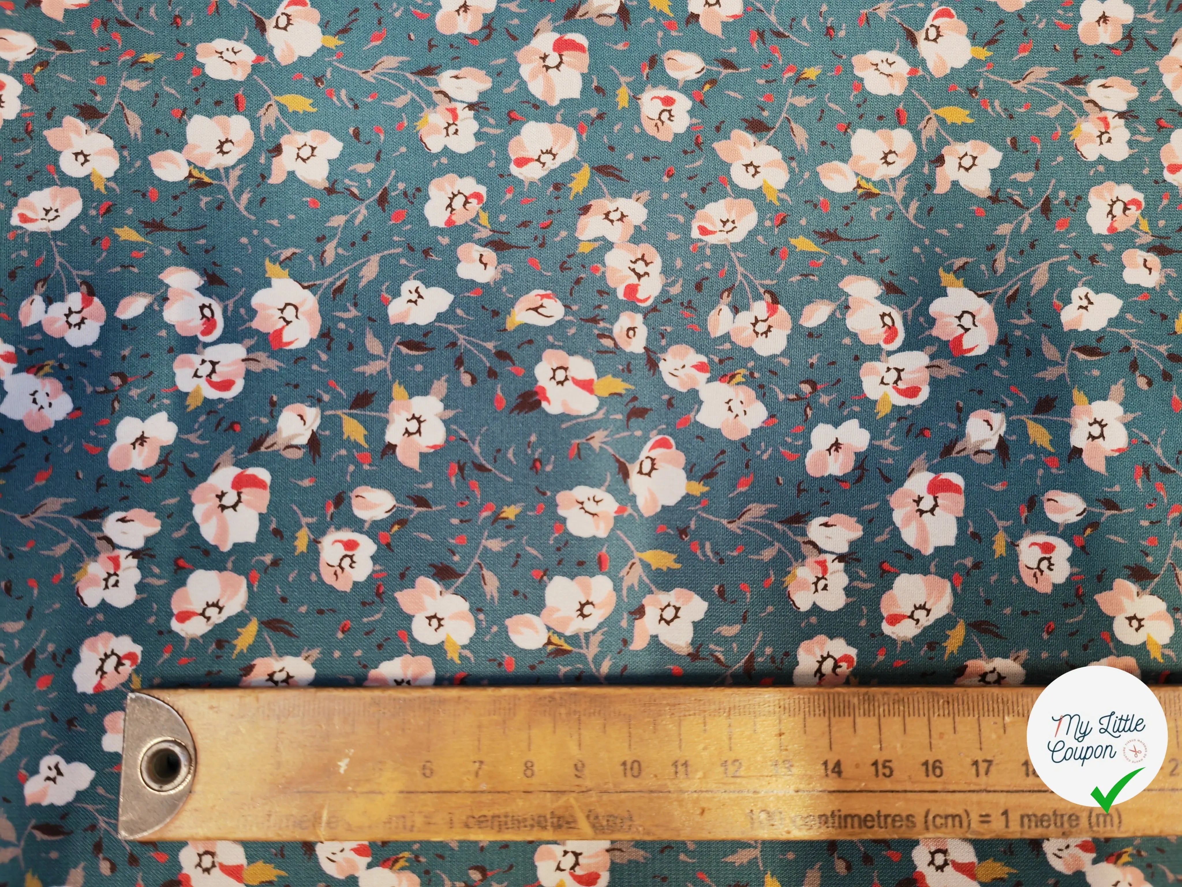 WOOLPEACH FLEURS DE SAKURA FOND BLEU VERT - My Little Coupon