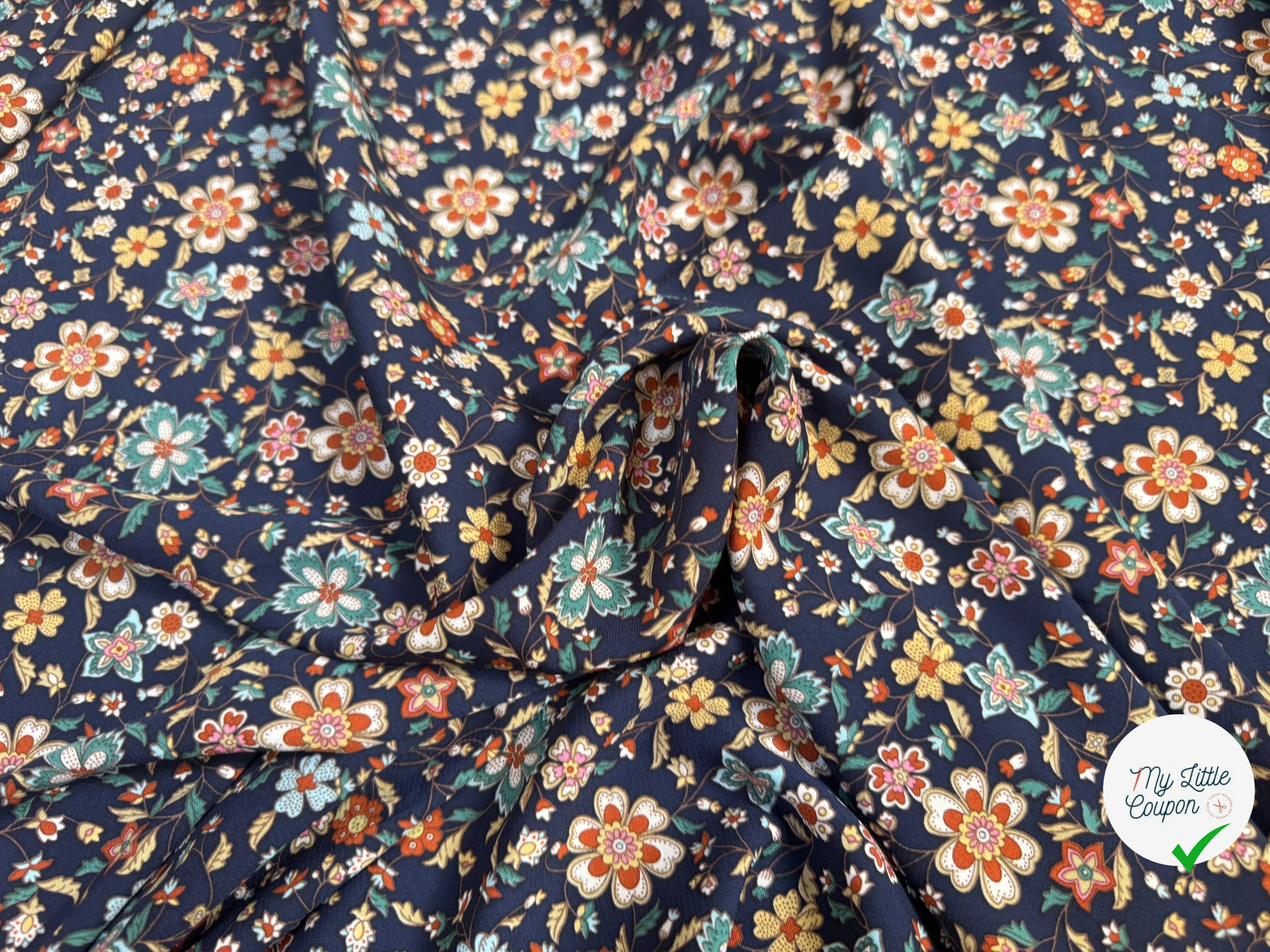 WOOLPEACH FLEURS PORCELAINE FOND BLEU ROI - My Little Coupon