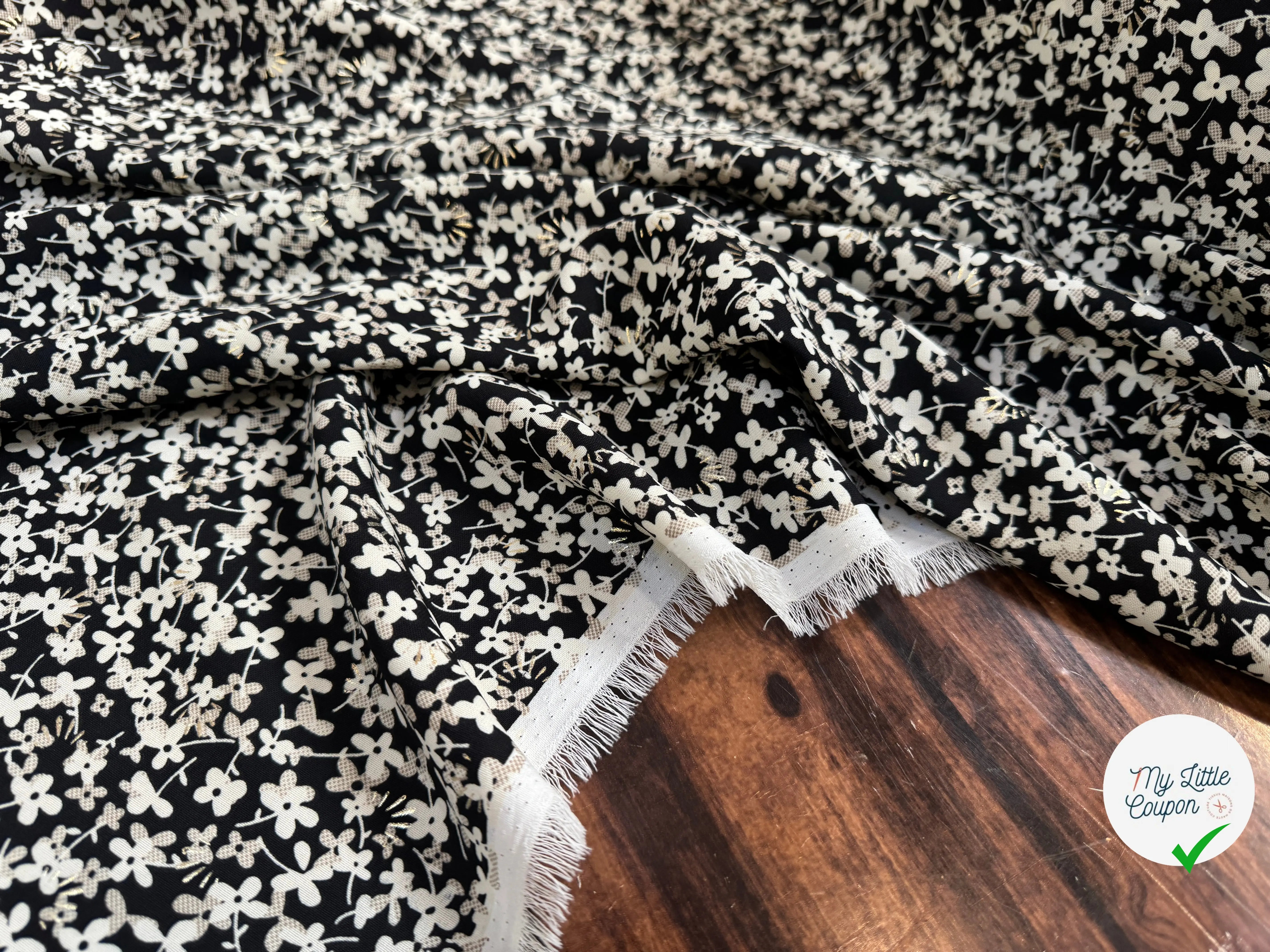 WOOLPEACH FLEURS REFLET DORÉ - My Little Coupon