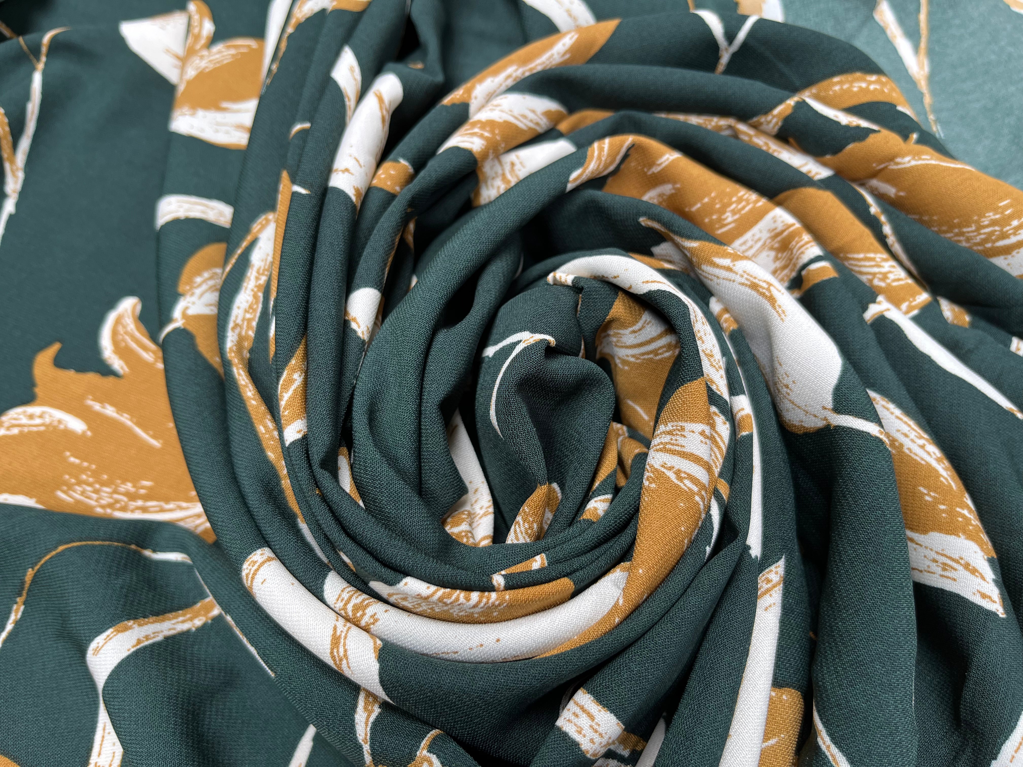 WOOLPEACH MOTIF GROSSE FLEUR FOND VERT FONCÉ - My Little Coupon