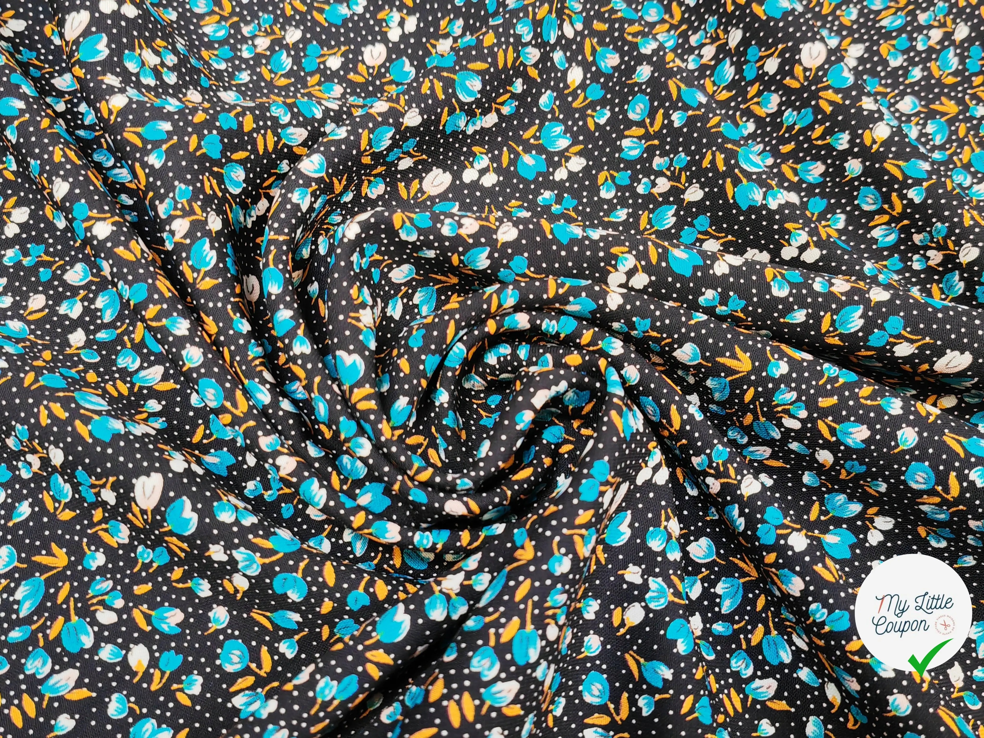 WOOLPEACH PTITES FLEURS BLEU CLAIRE - My Little Coupon