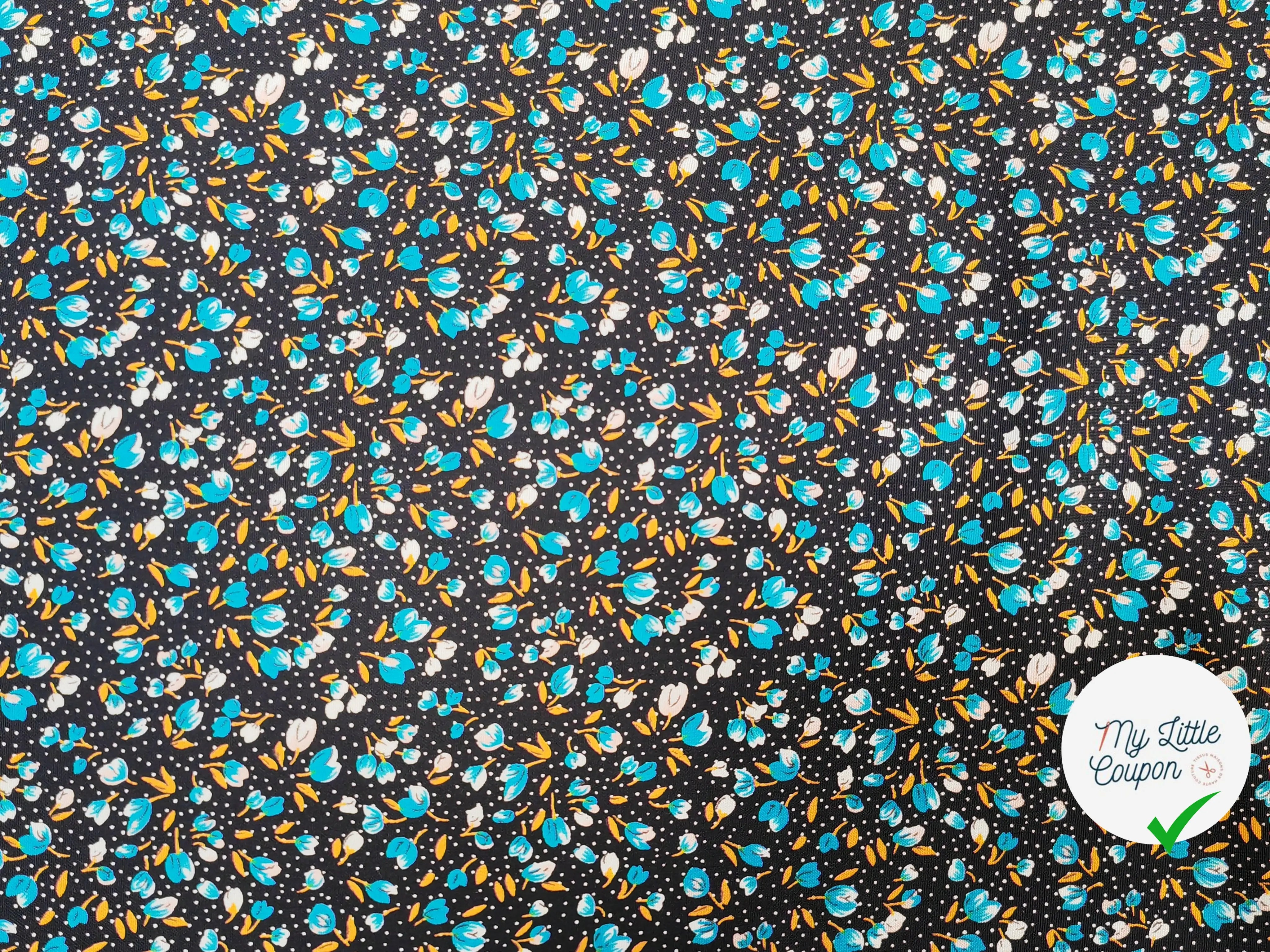 WOOLPEACH PTITES FLEURS BLEU CLAIRE - My Little Coupon