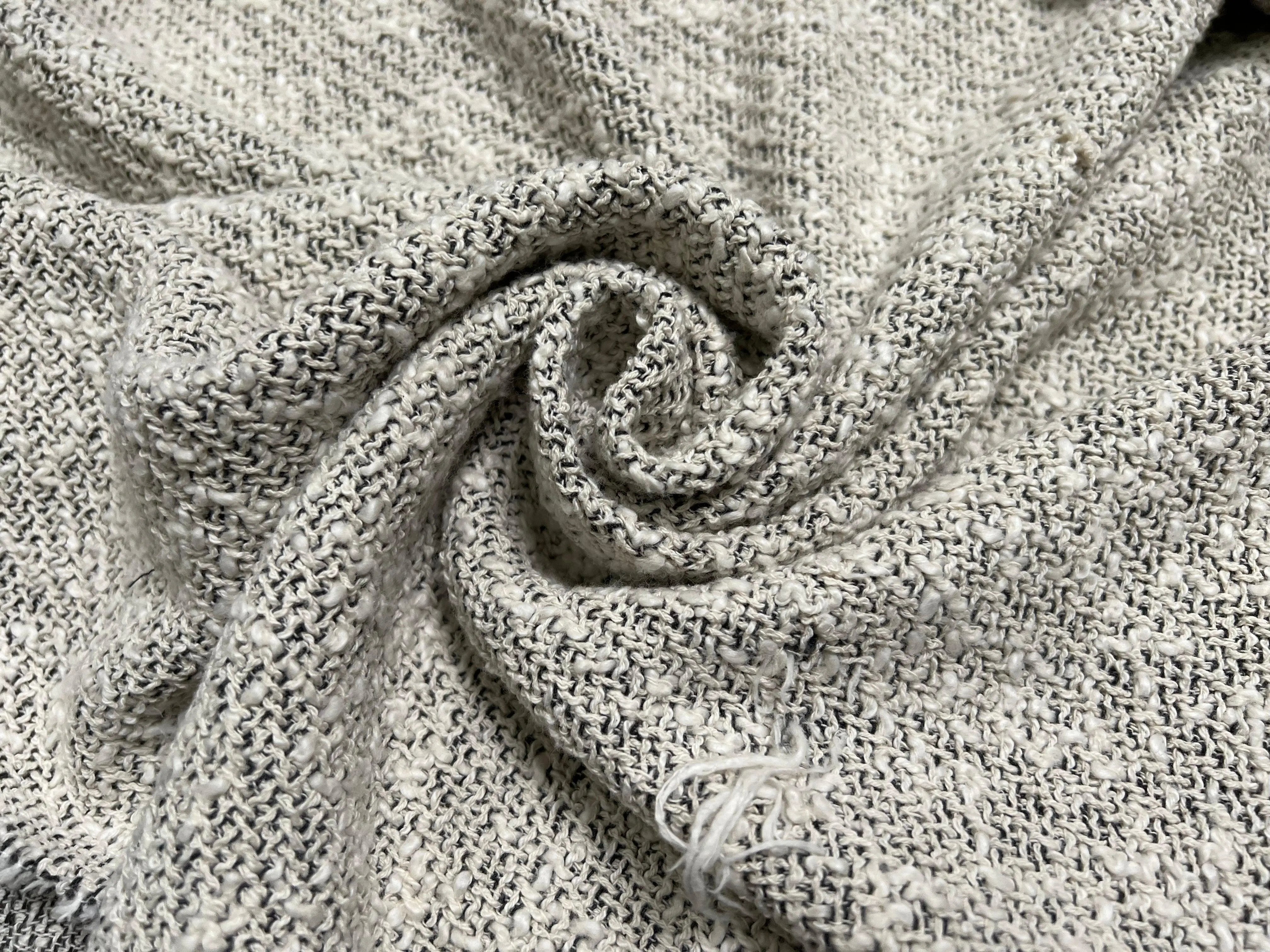 BOUCLETTE MI SAISON NOIR ET SABLE - My Little Coupon - tissu - coudre