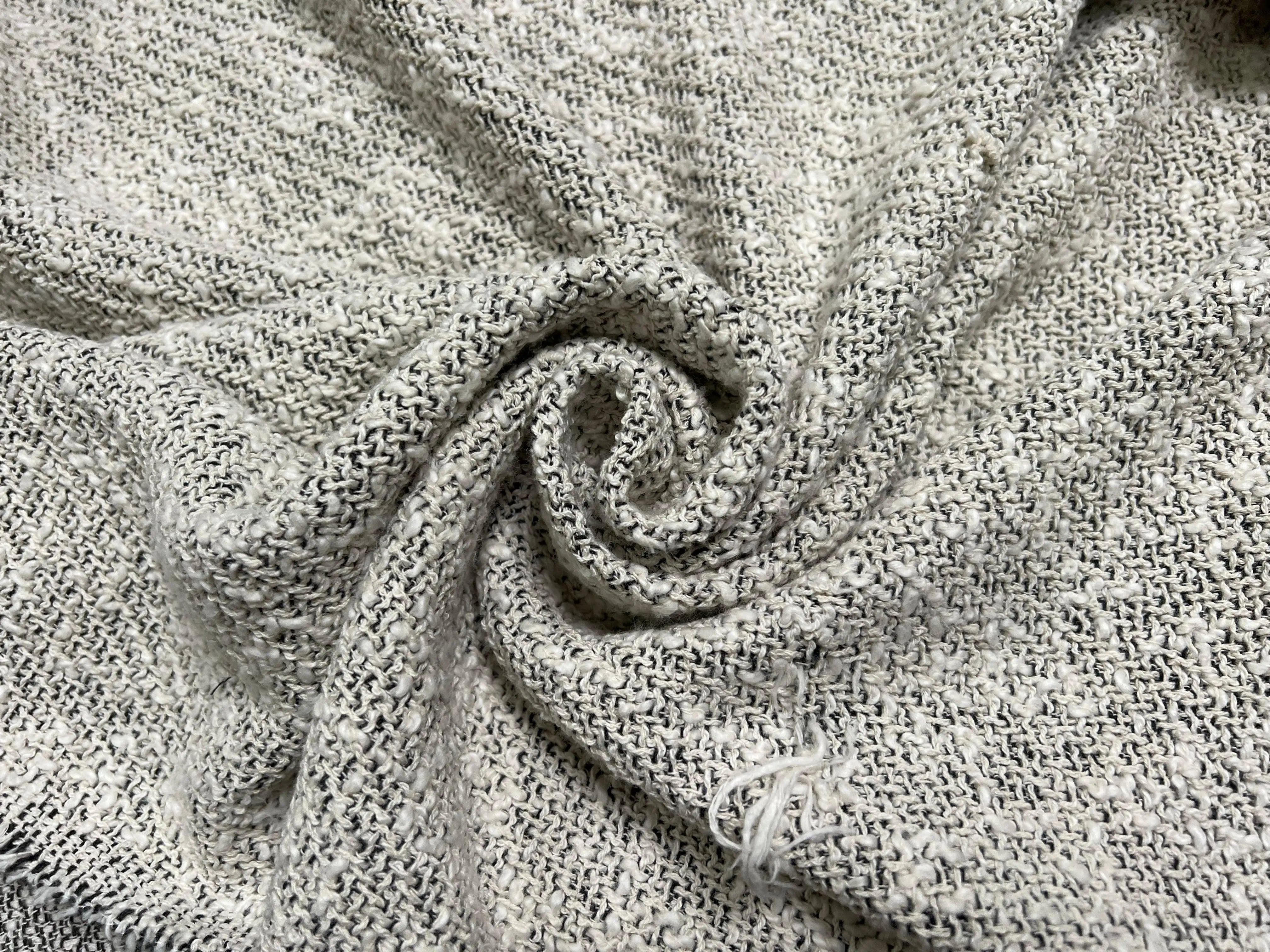BOUCLETTE MI SAISON NOIR ET SABLE - My Little Coupon - tissu - coudre