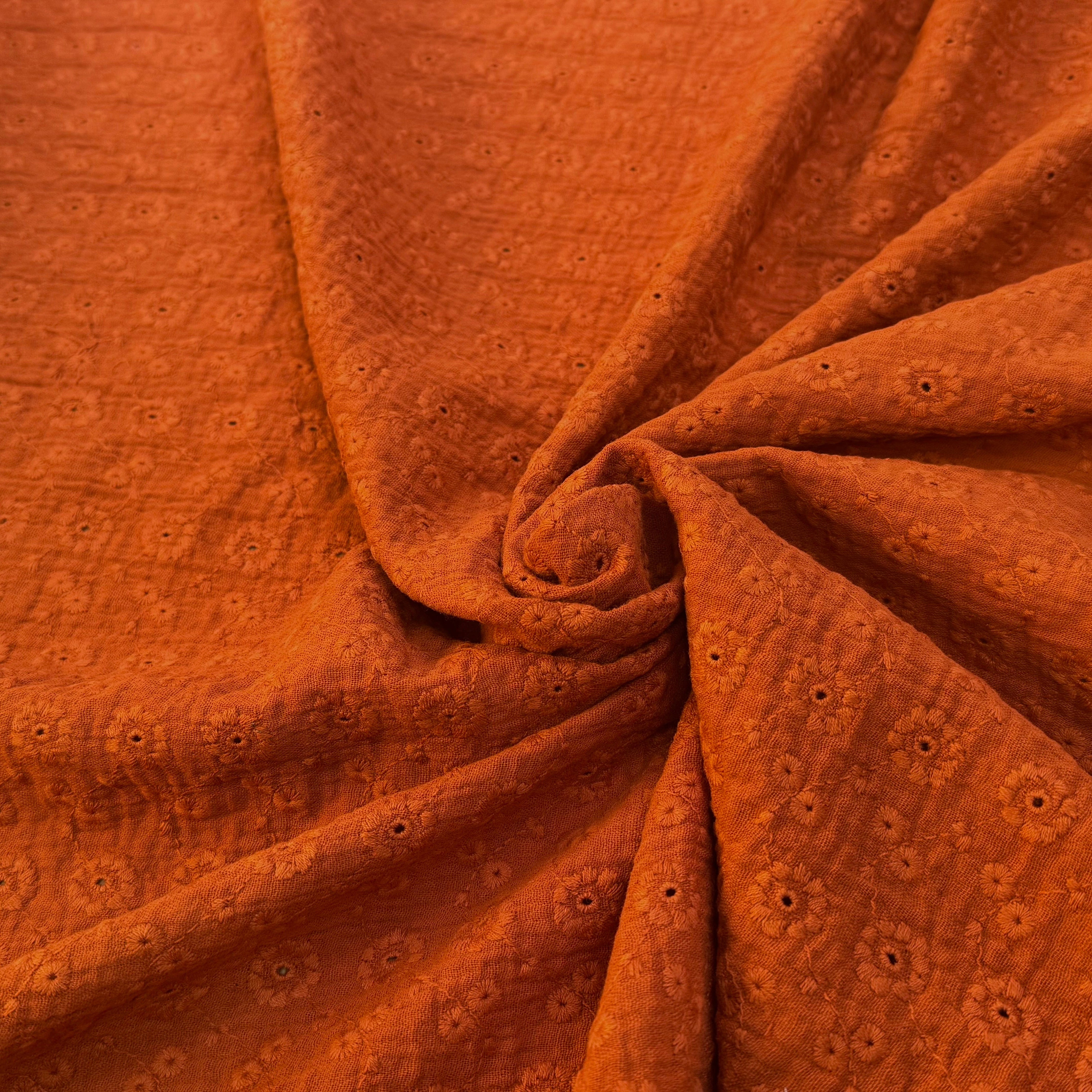 BRODERIE ANGLAISE COTON ROUILLE - My Little Coupon