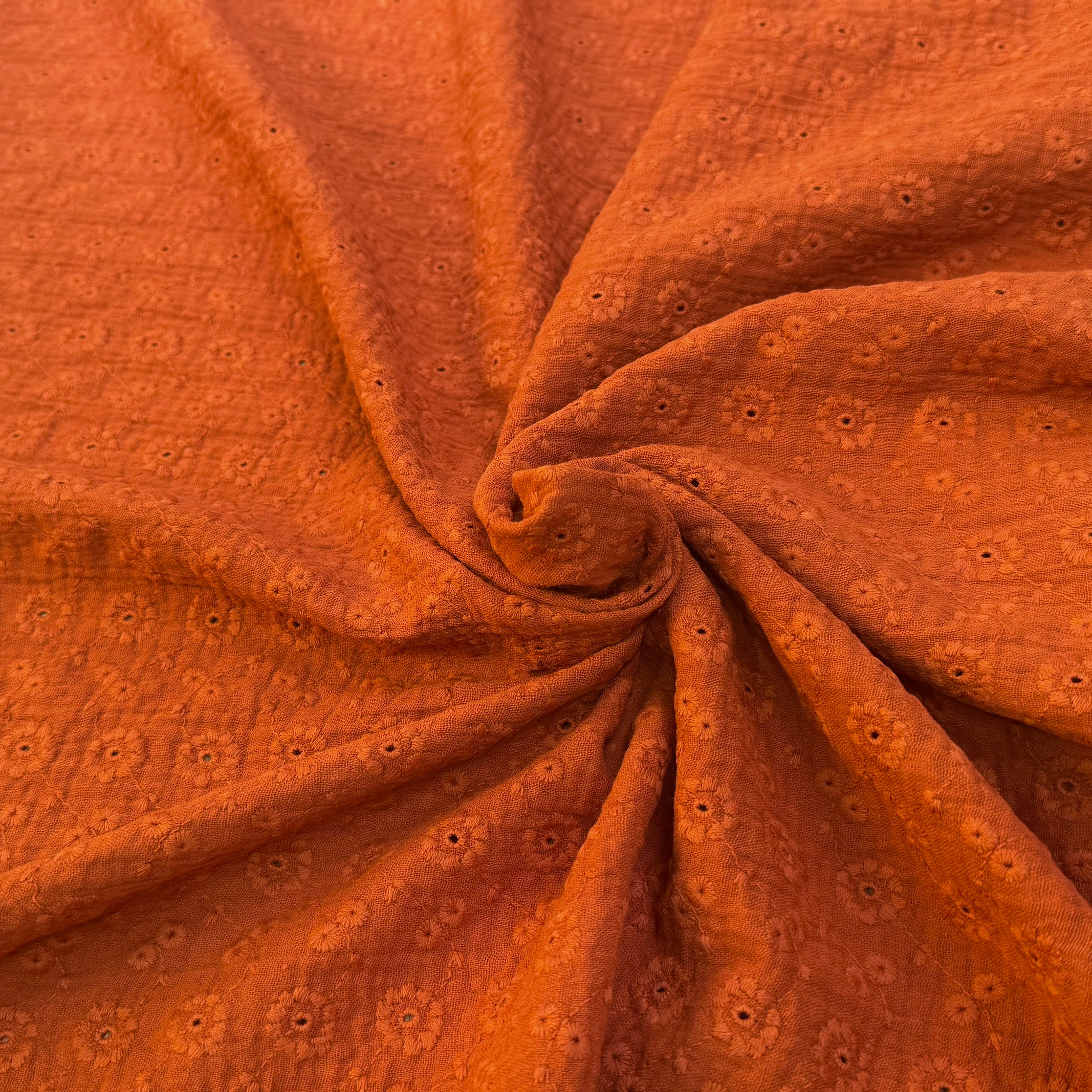BRODERIE ANGLAISE COTON ROUILLE - My Little Coupon