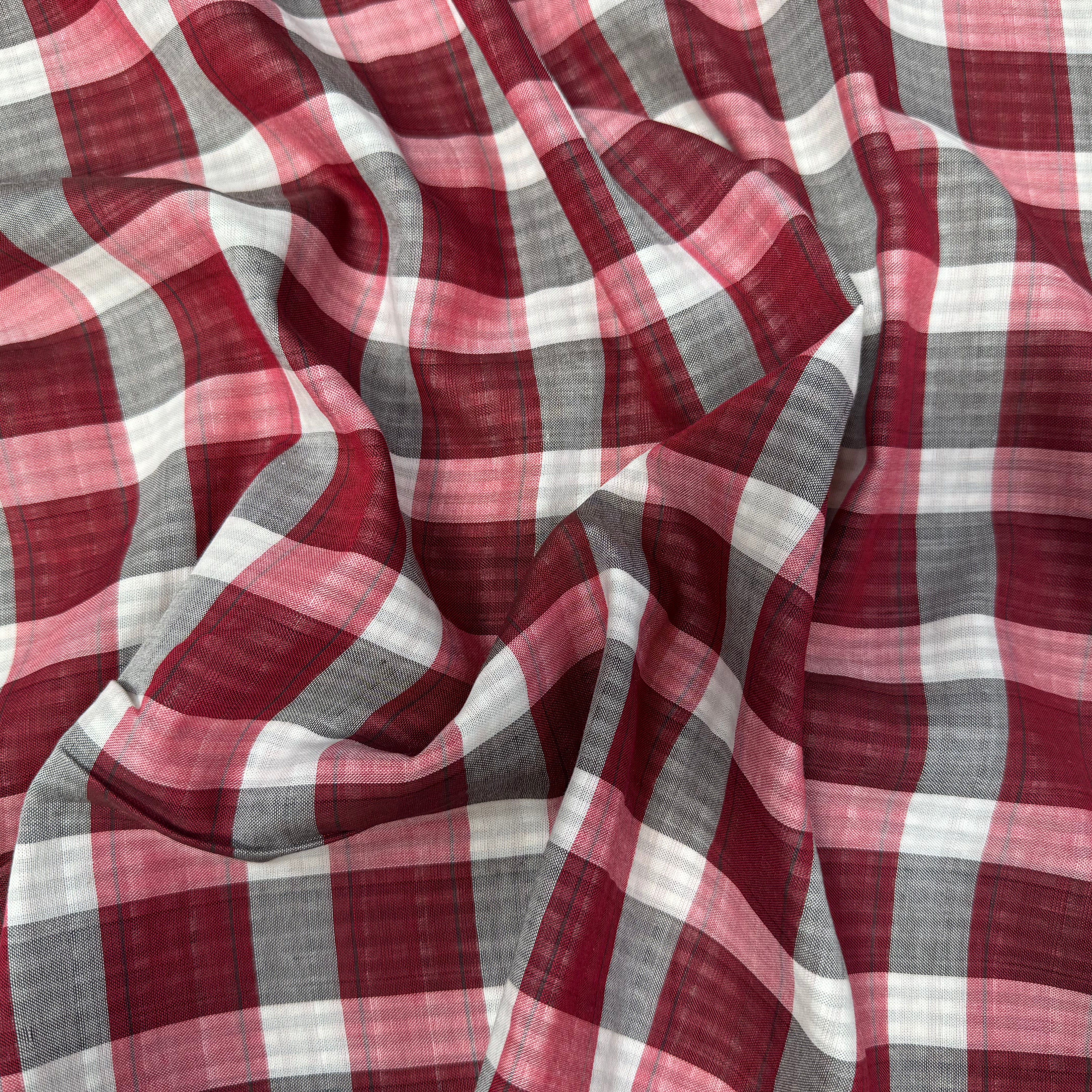 COTON LEGER DOUBLE FACE PETITET GRANDS CARREAUX - My Little Coupon