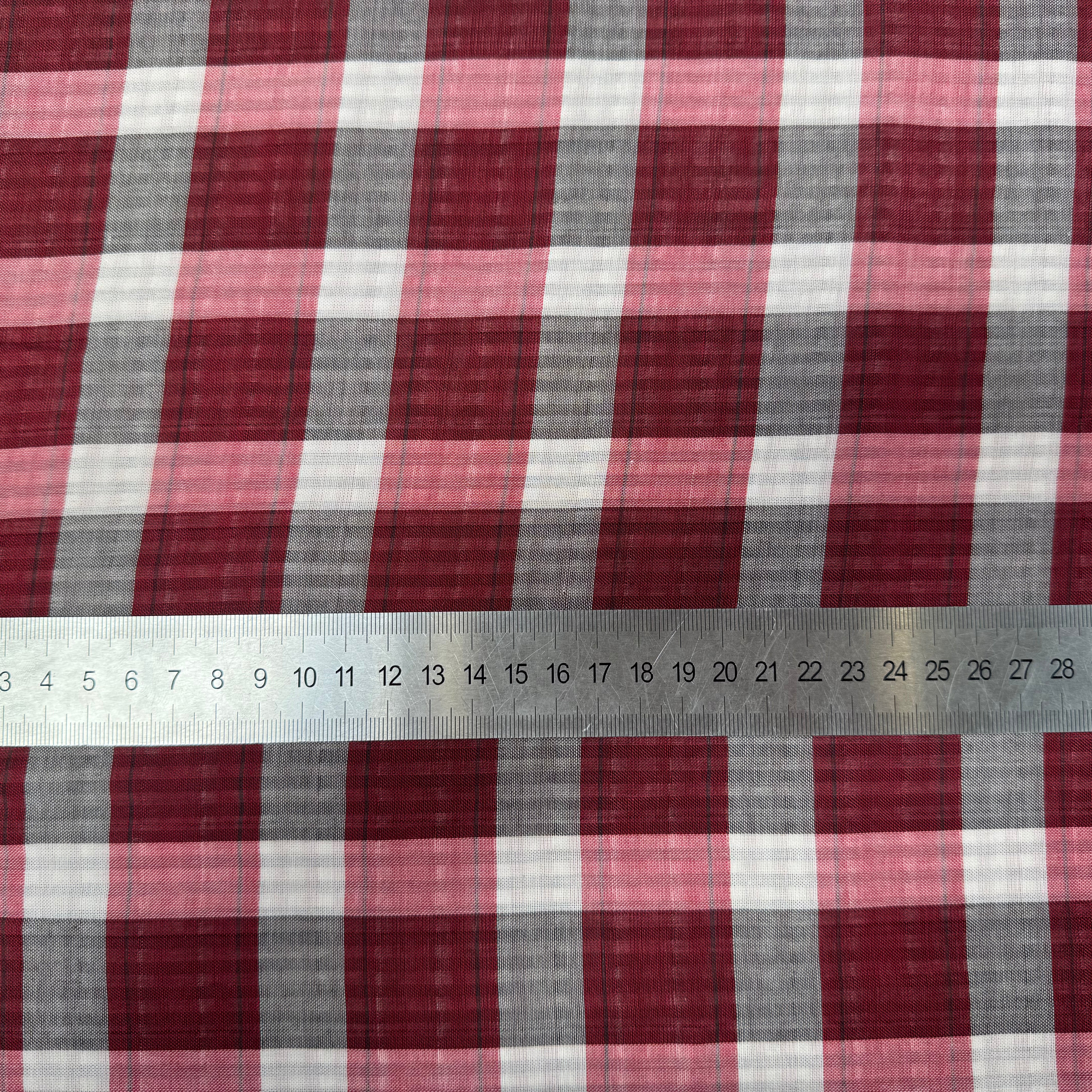 COTON LEGER DOUBLE FACE PETITET GRANDS CARREAUX - My Little Coupon