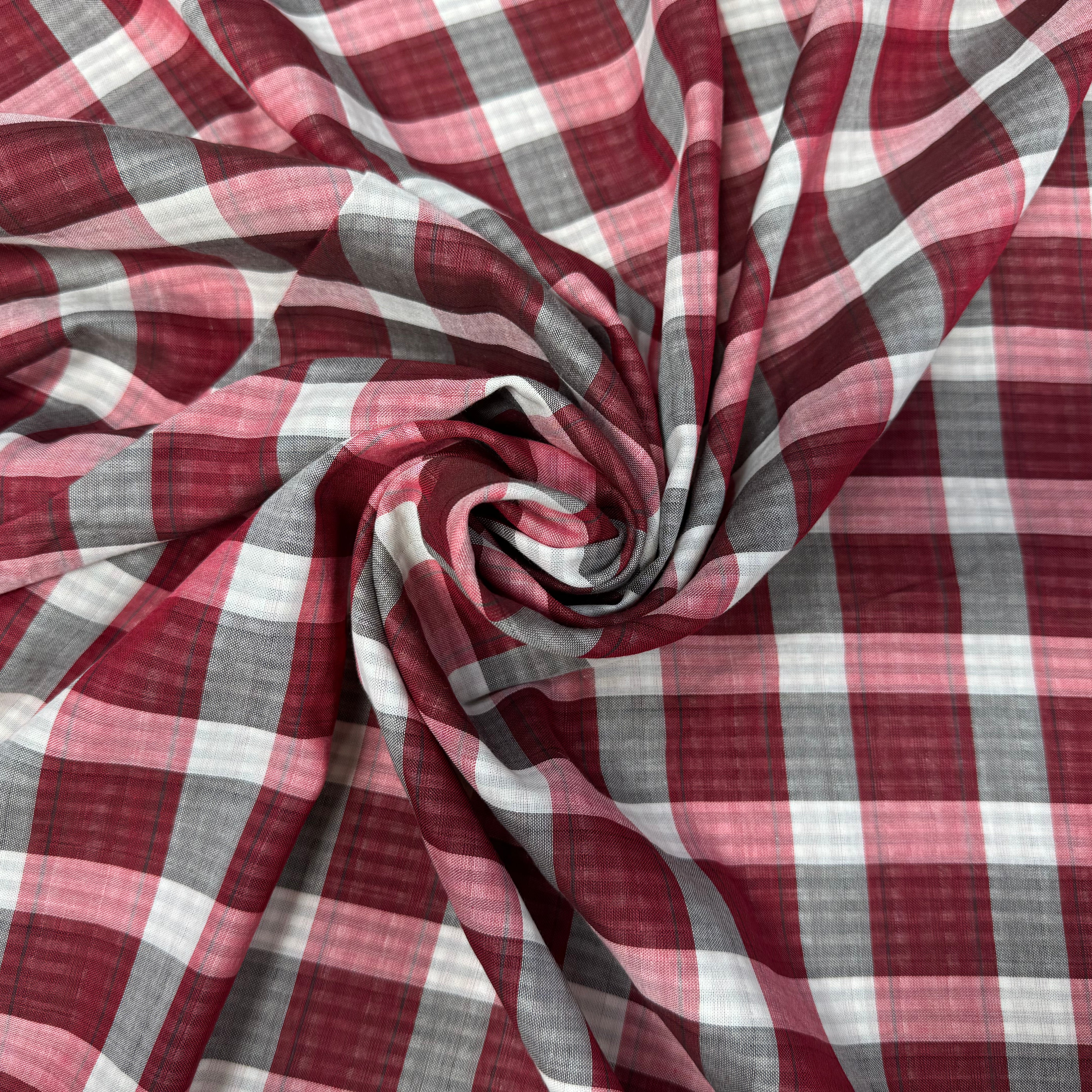 COTON LEGER DOUBLE FACE PETITET GRANDS CARREAUX - My Little Coupon