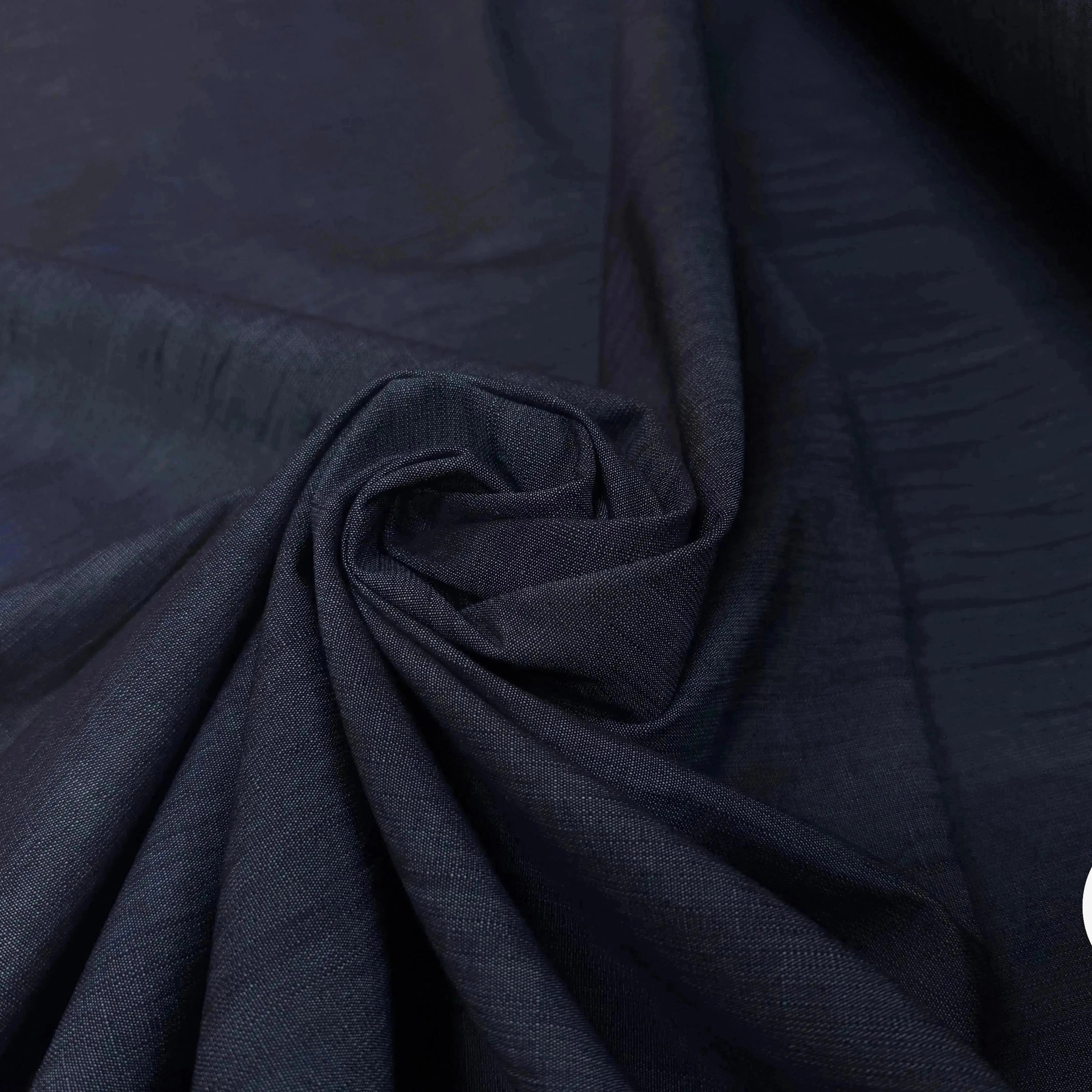 DENIM COTON FIN BLEU NAVY - My Little Coupon