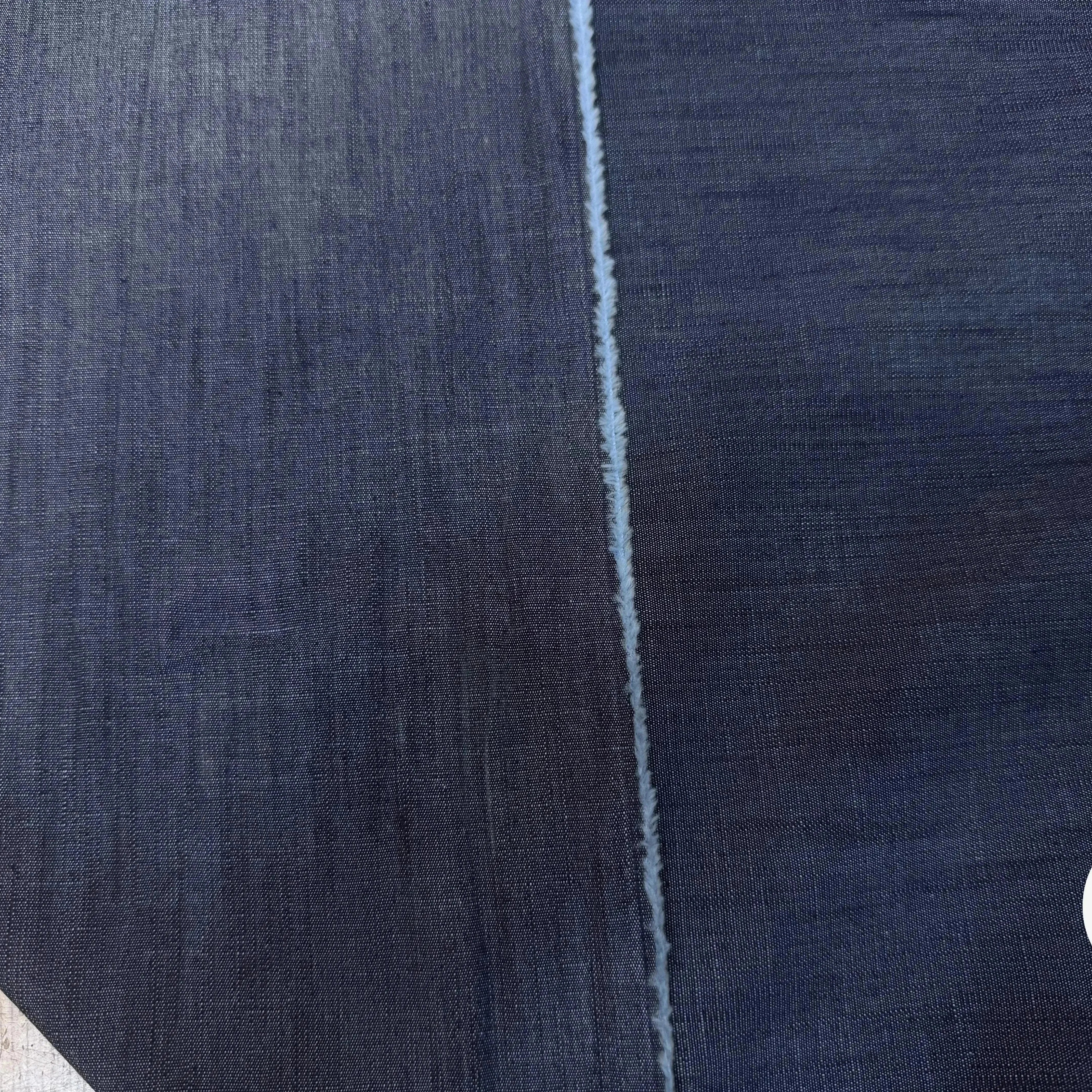 DENIM COTON FIN BLEU NAVY - My Little Coupon