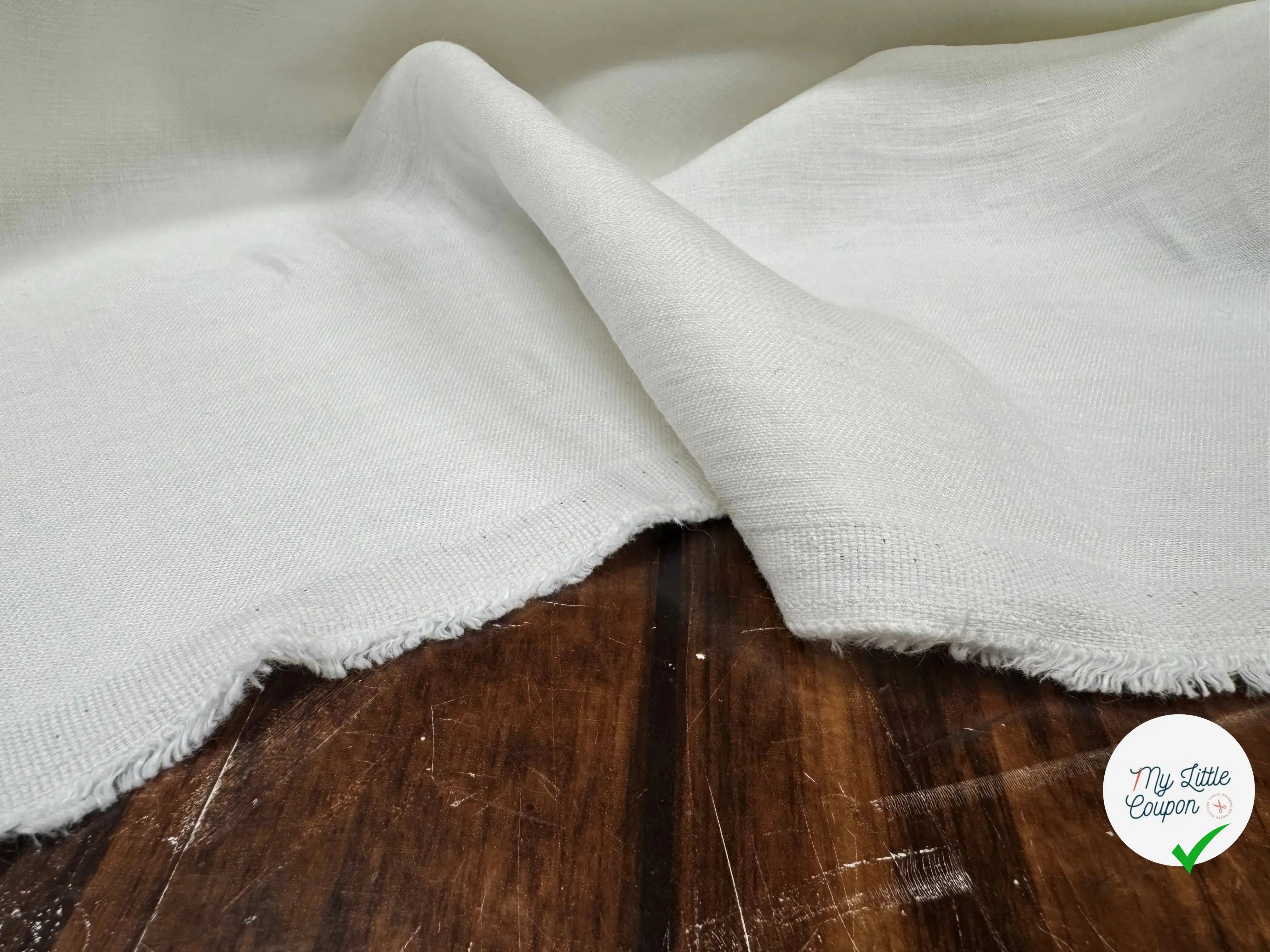 DOUBLE LINEN, White - My Little Coupon