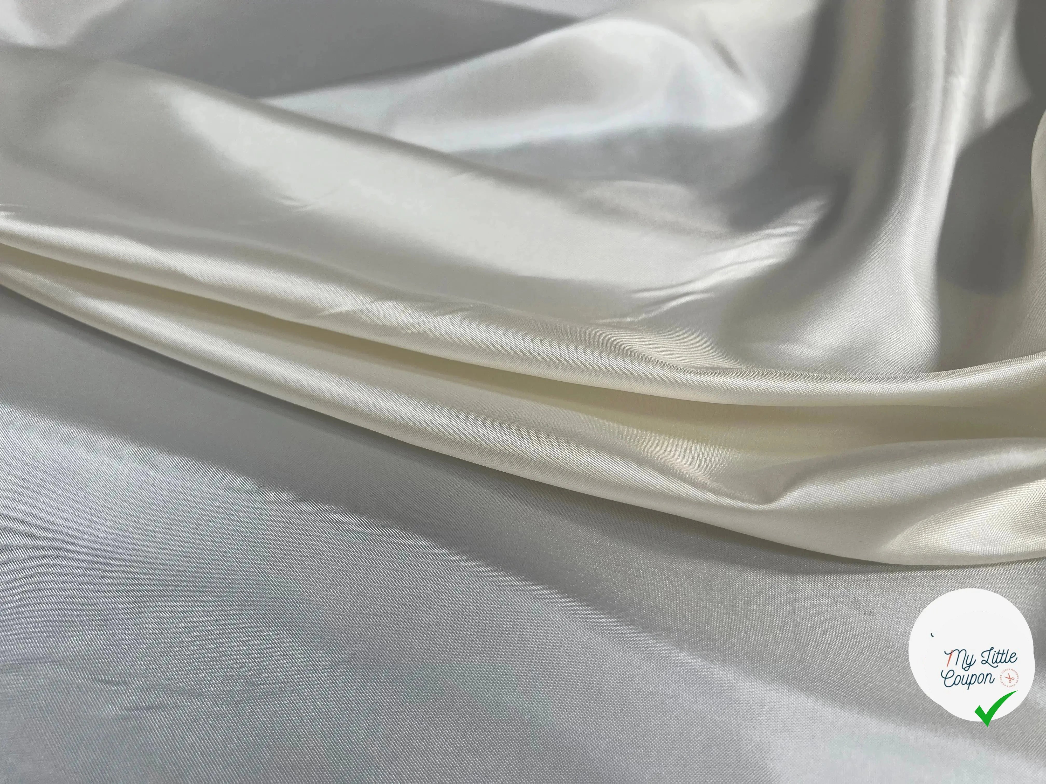DOUBLURE SATIN ACÉTATE IVORY - My Little Coupon