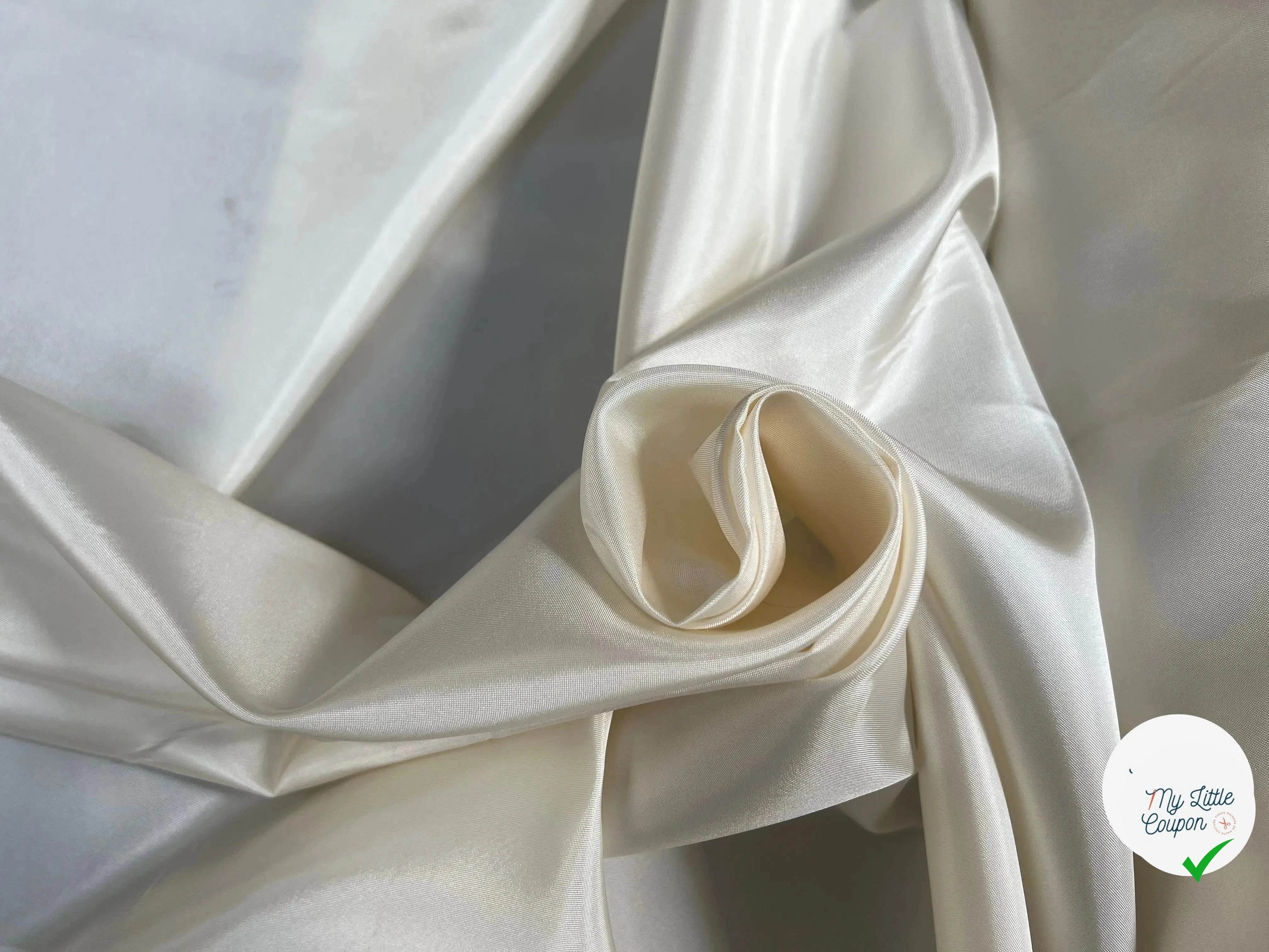 DOUBLURE SATIN ACÉTATE IVORY - My Little Coupon