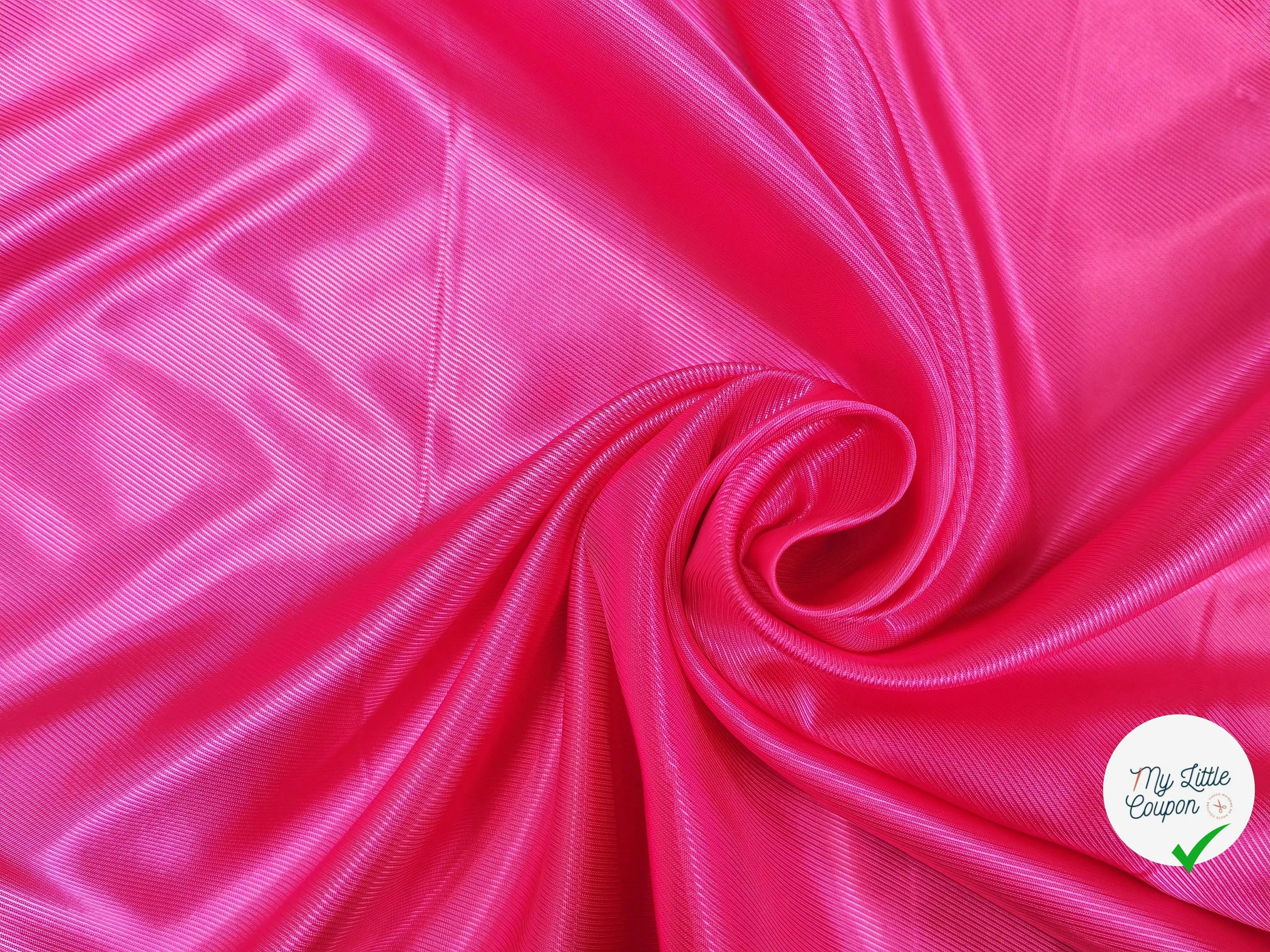 DOUBLURE SERGÉE VISCOSE ROSE FUCHSIA - My Little Coupon