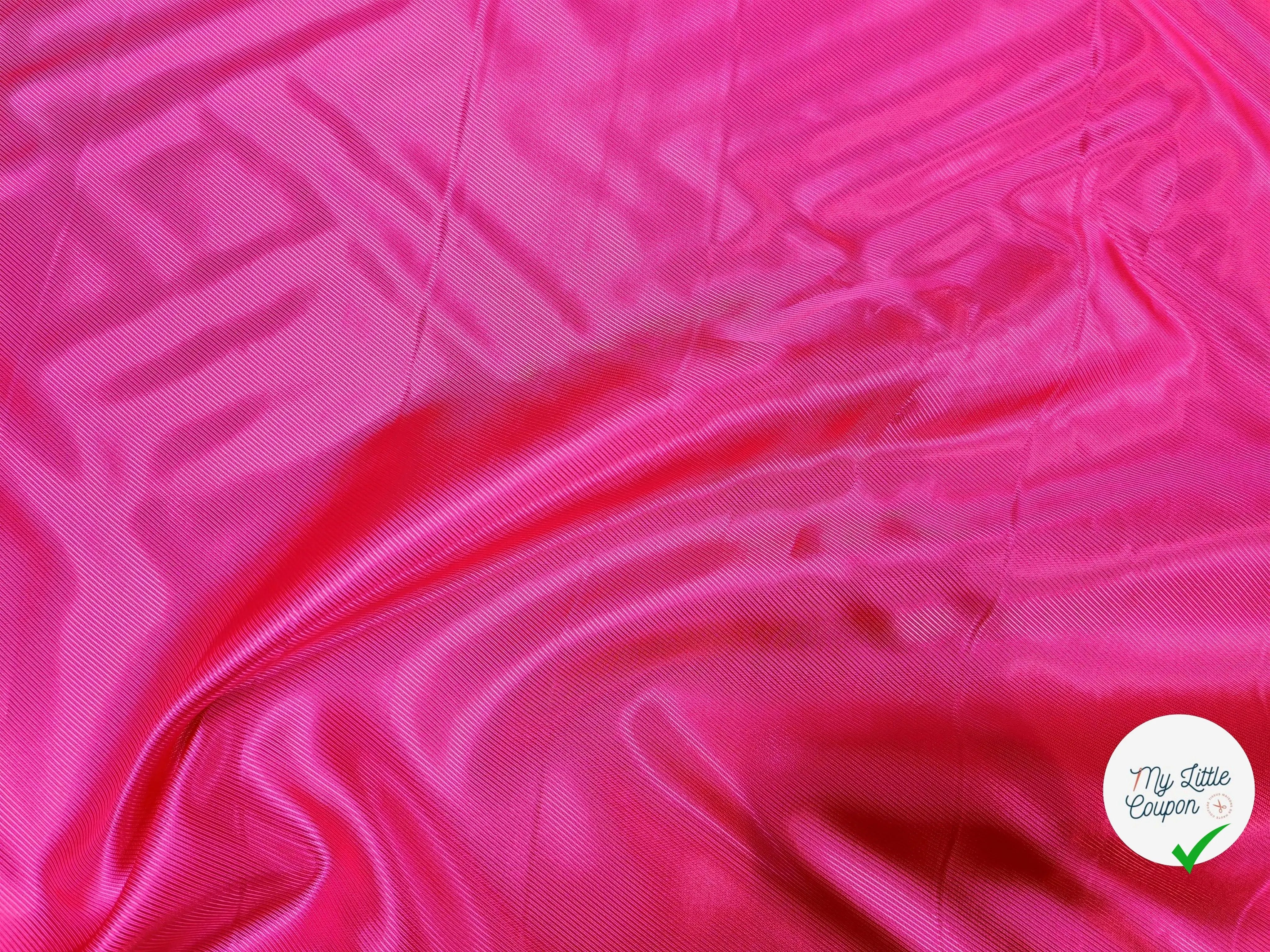 DOUBLURE SERGÉE VISCOSE ROSE FUCHSIA - My Little Coupon