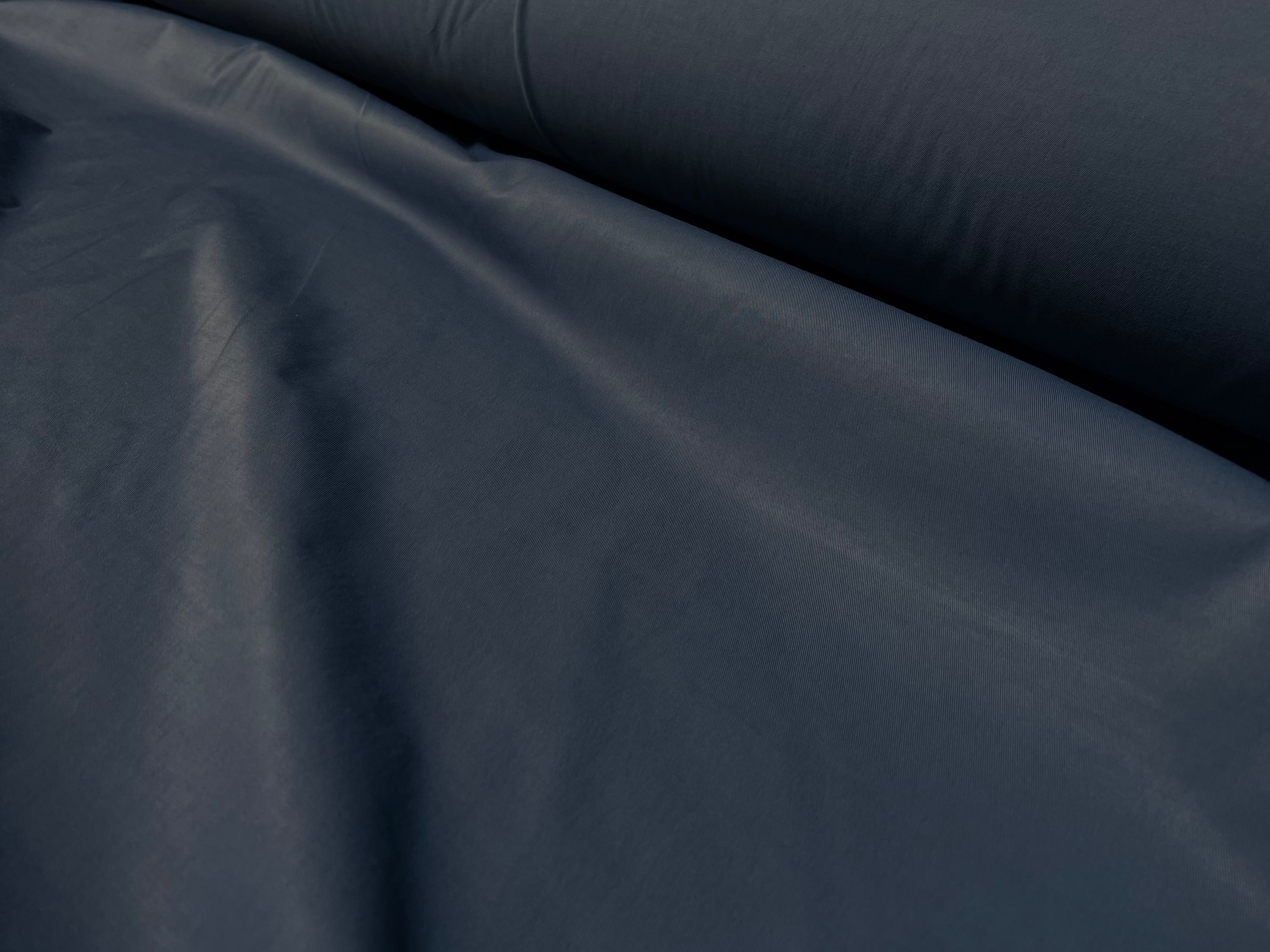 (chute) GABARDINE DE COTON PEIGNÉE ENDUITE BLEU - My Little Coupon