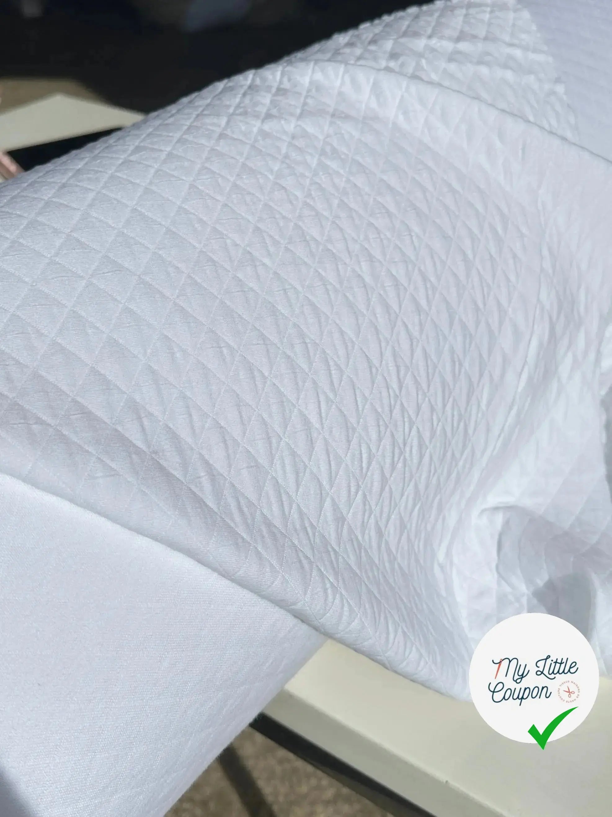 JERSEY MATELASSE BLANC LOSANGES MLC INTERN