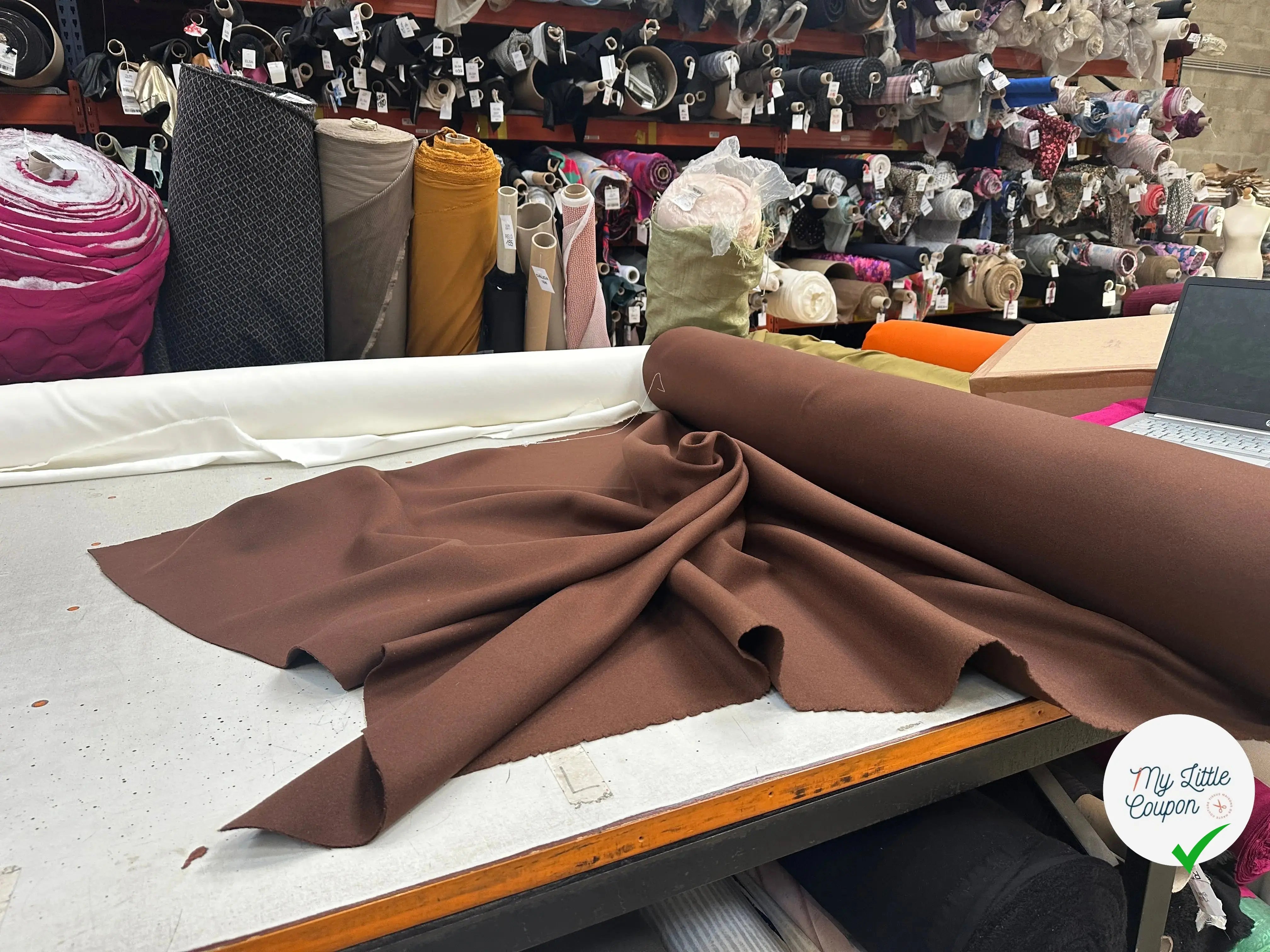 LAINAGE DRAP CABAN CHOCO MLC INTERN