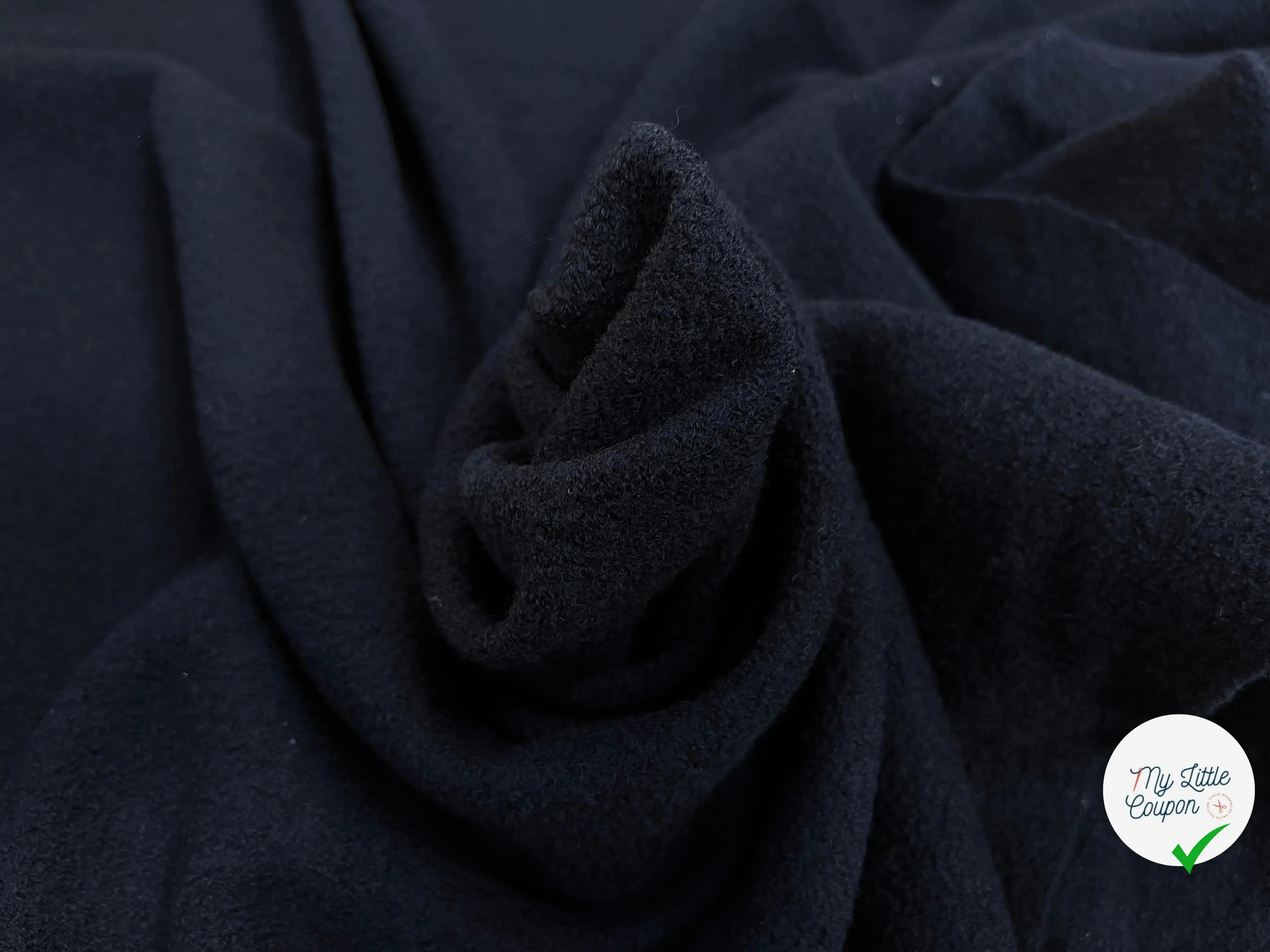 LAINE BOUILLIE BLEU MARINE STRETCH - My Little Coupon