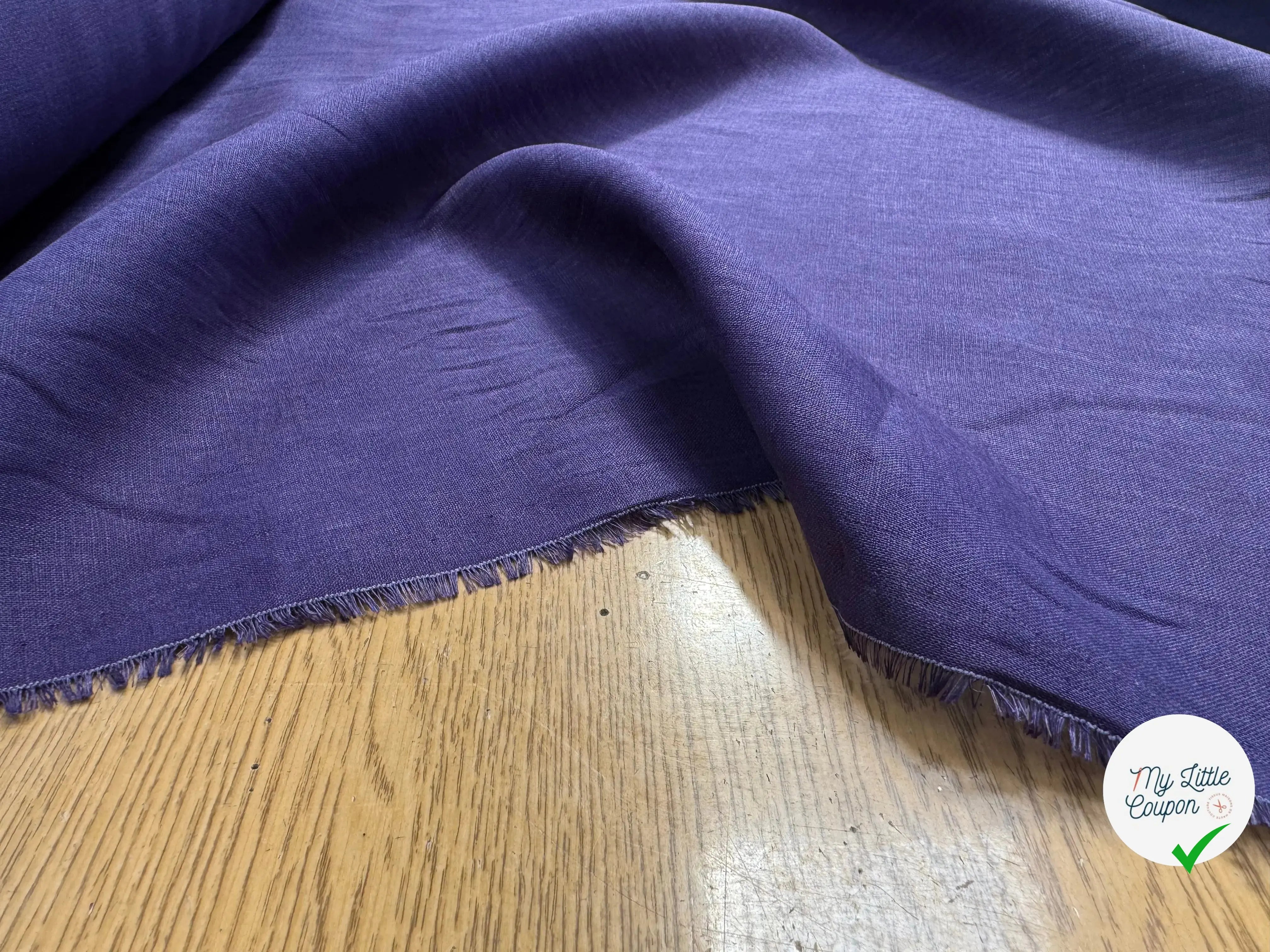 LIN VIOLET MAGENTA FONCÉ UNI - My Little Coupon