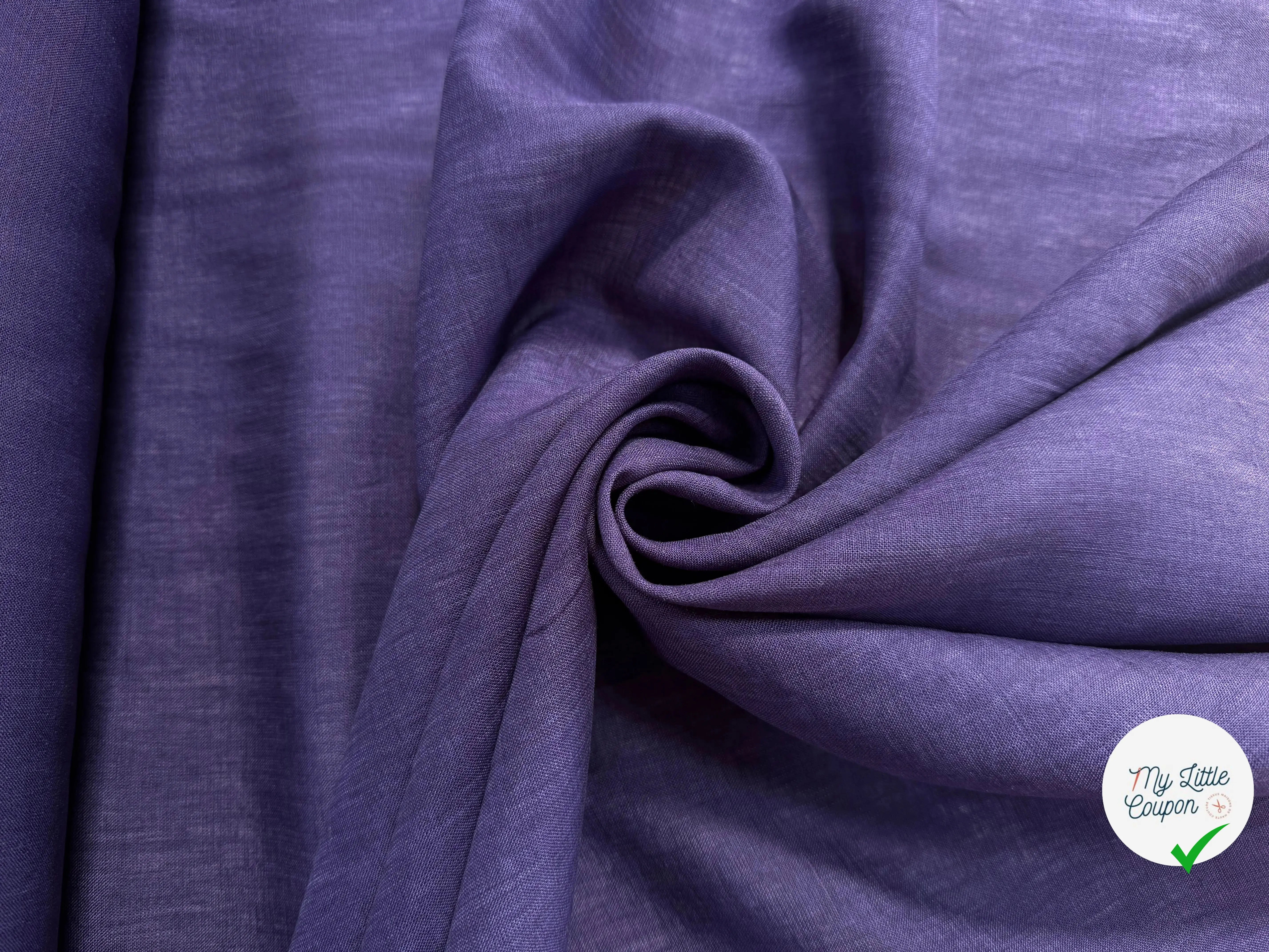 LIN VIOLET MAGENTA FONCÉ UNI - My Little Coupon