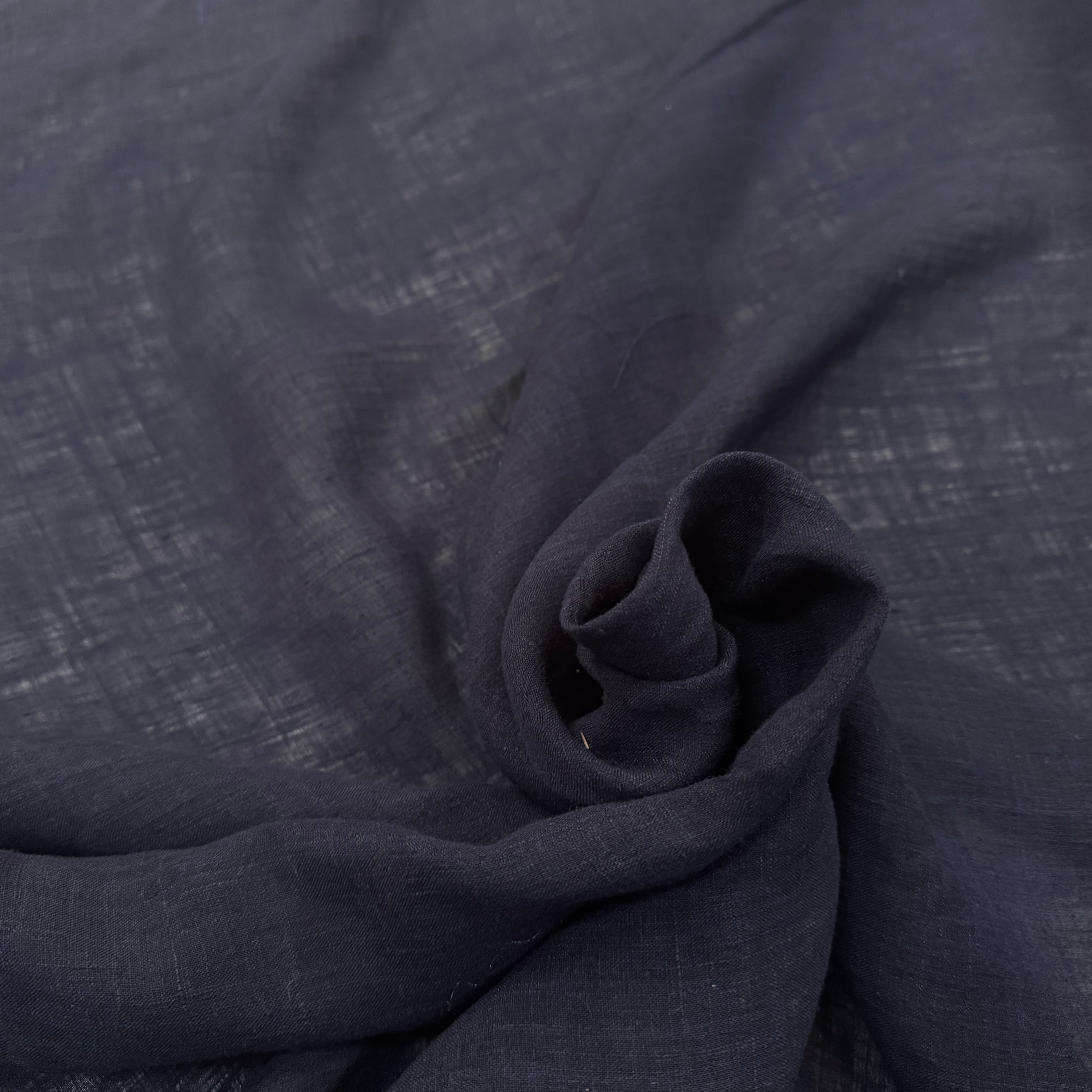 LINEN SILK VOILE, Ink Navy - My Little Coupon