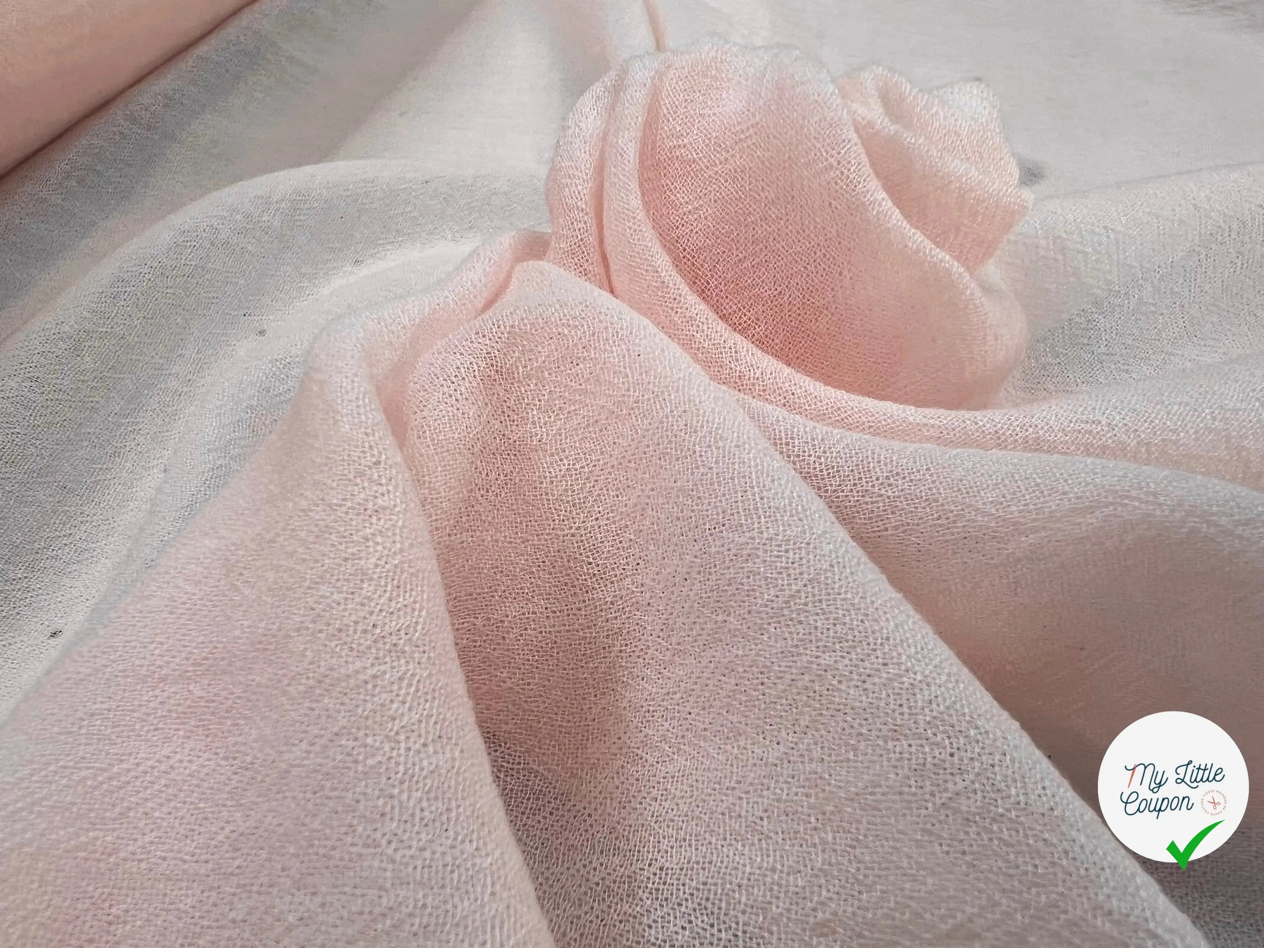 LOWER IMPACT WOOL GAUZE, Pansy Pink - My Little Coupon