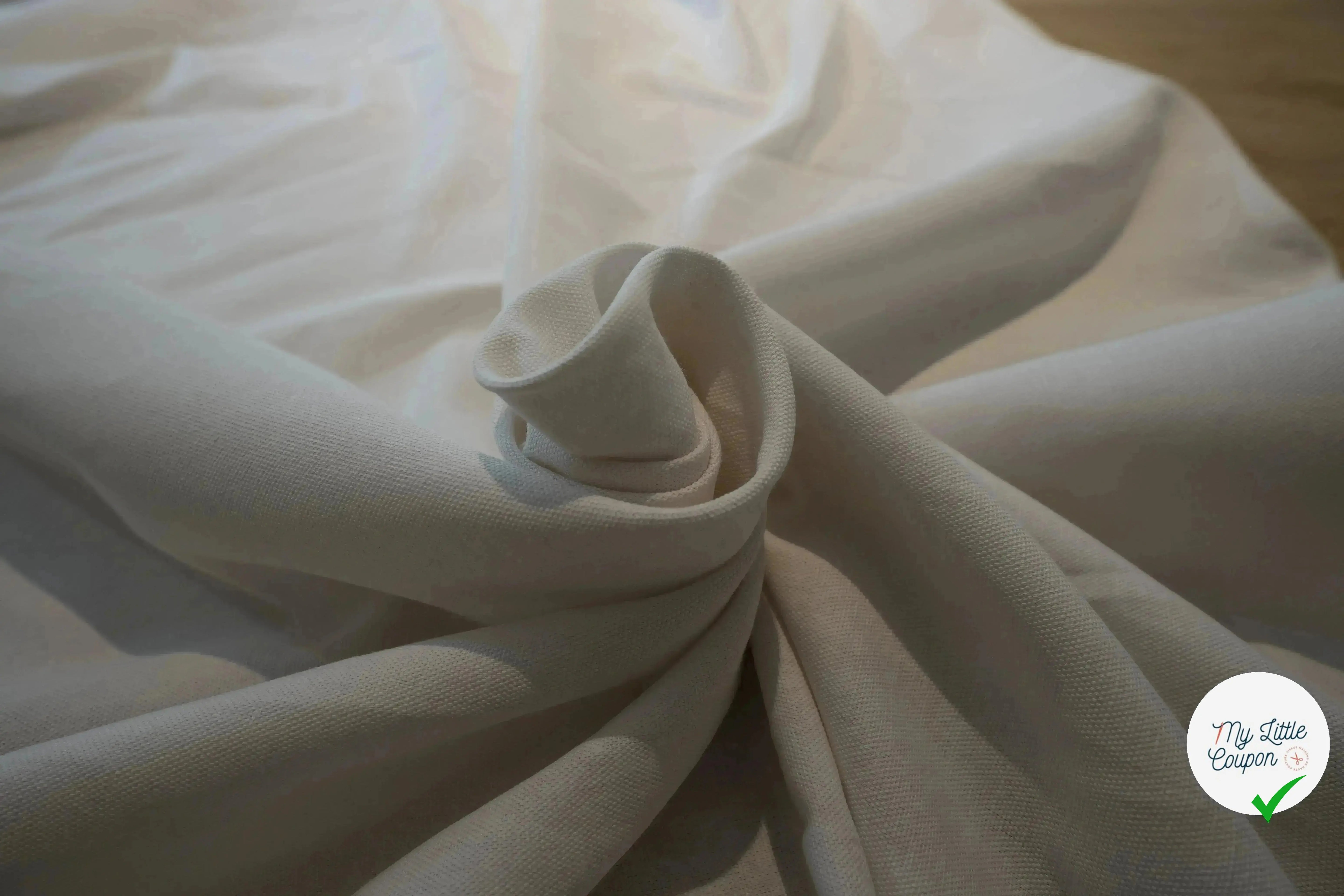 NATTÉ COTON LIN BLANC LAIZE 2M80 - My Little Coupon