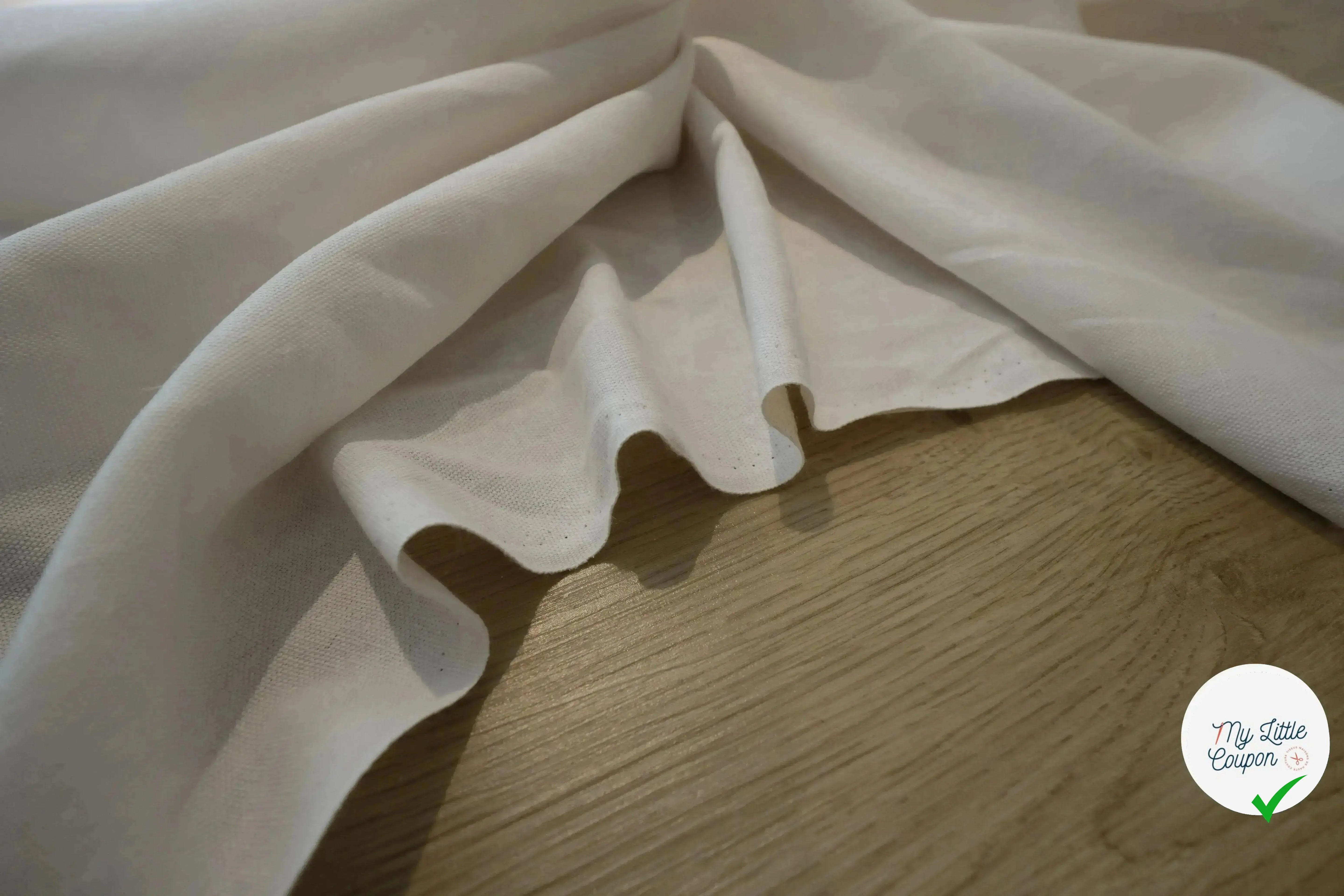 NATTÉ COTON LIN BLANC LAIZE 2M80 - My Little Coupon