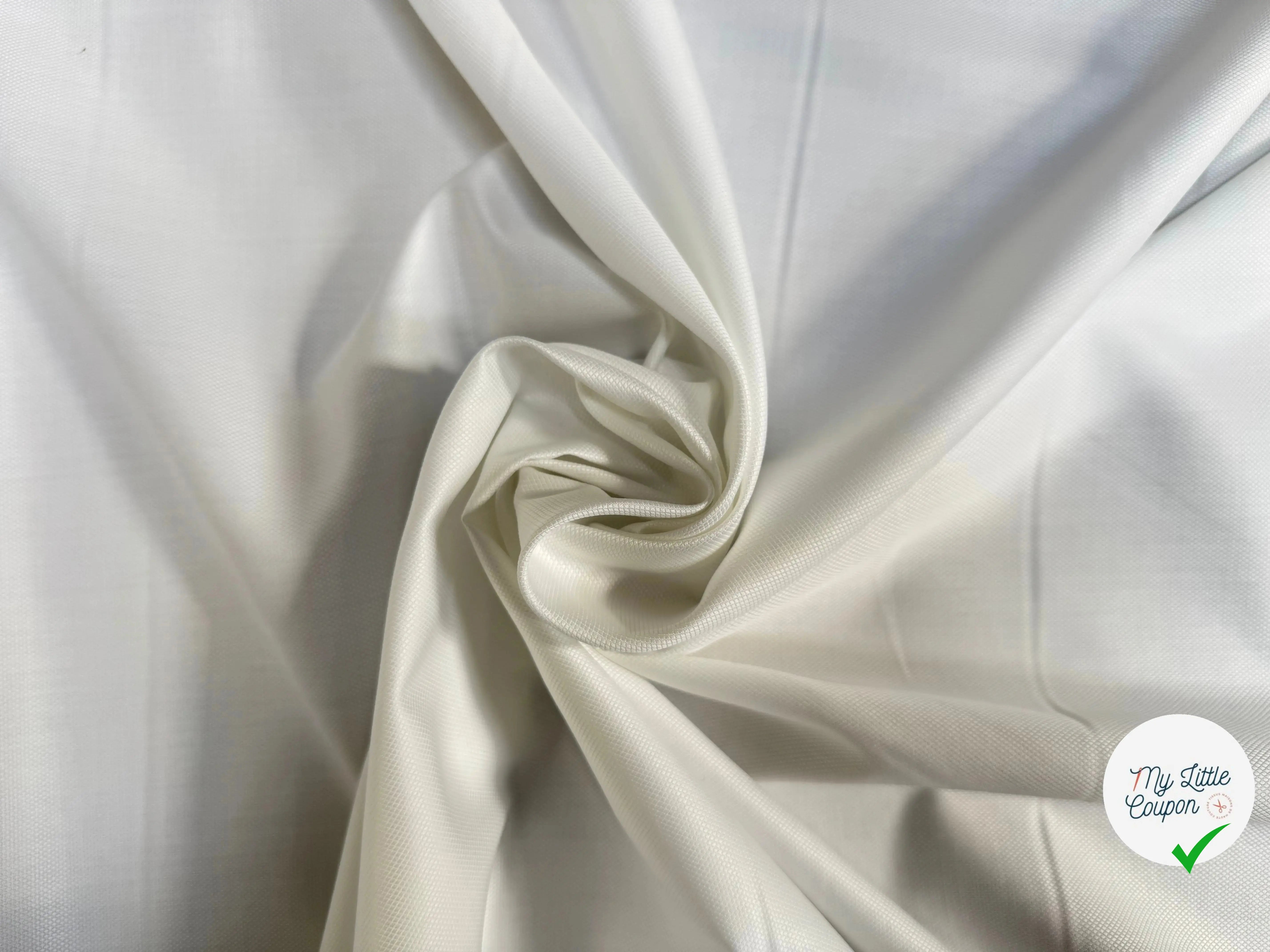 PIQUÉ DE COTON 100% COTON BLANC - My Little Coupon