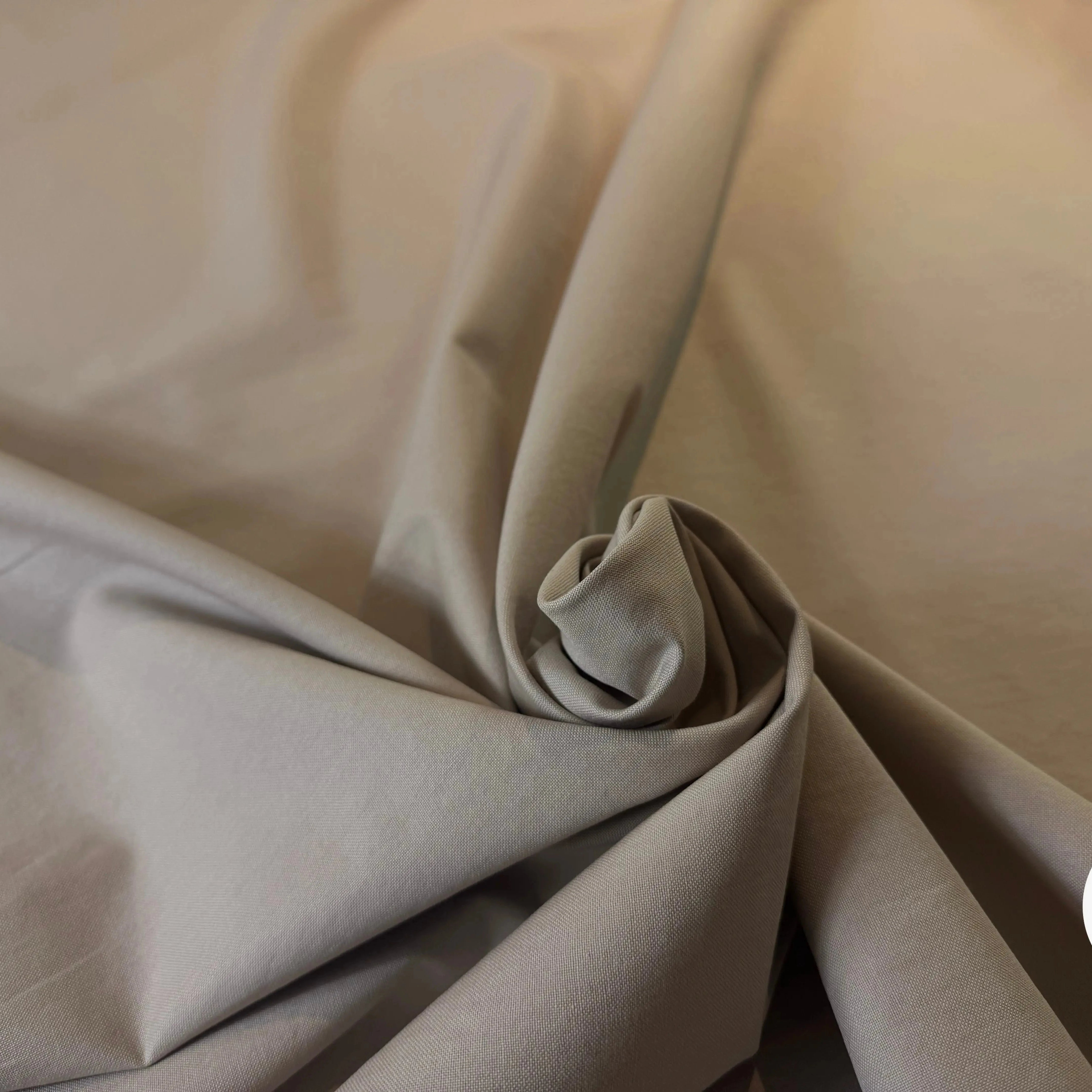 RECYCLED COTTON HEAVY POPLIN, Dusty Beige - My Little Coupon