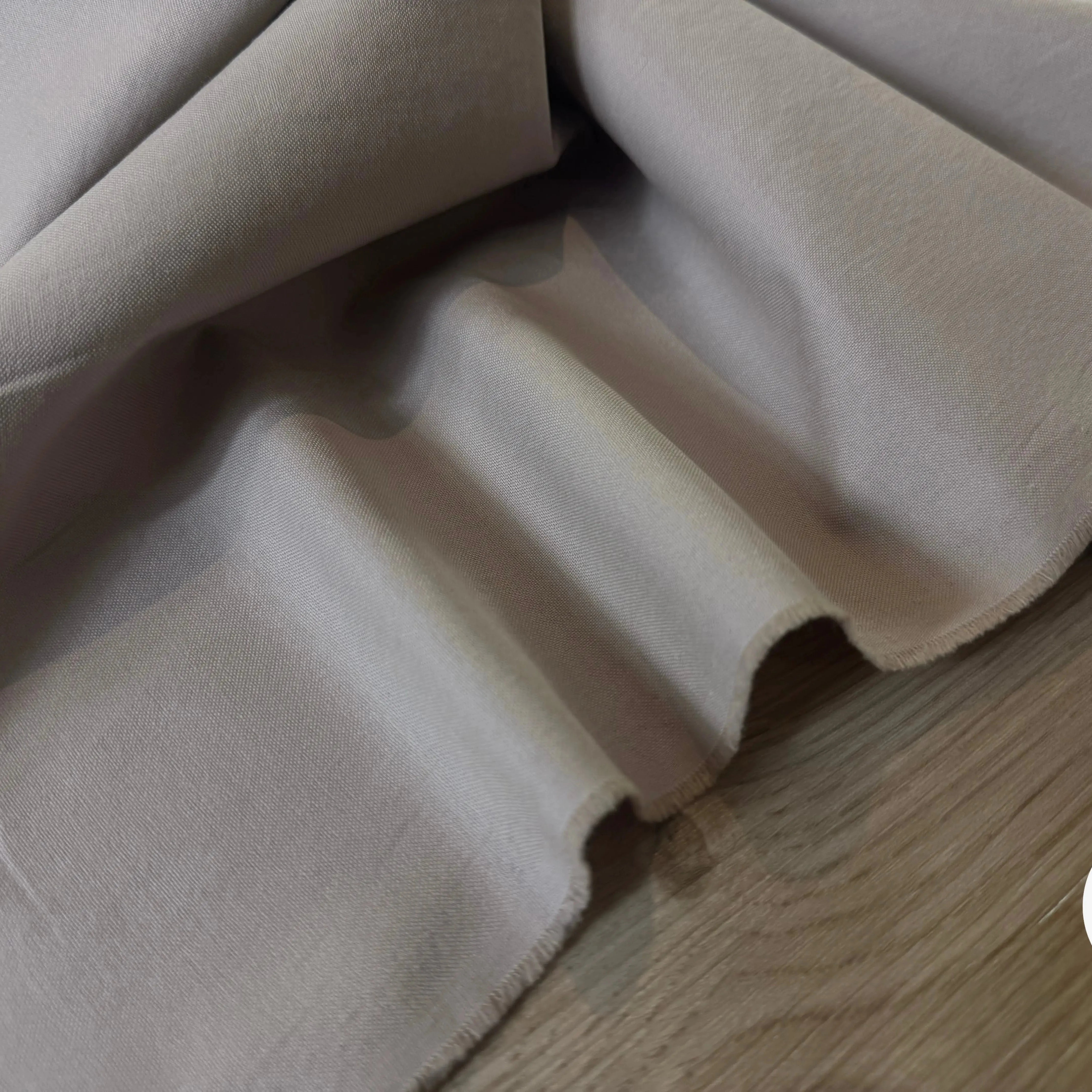 RECYCLED COTTON HEAVY POPLIN, Dusty Beige - My Little Coupon