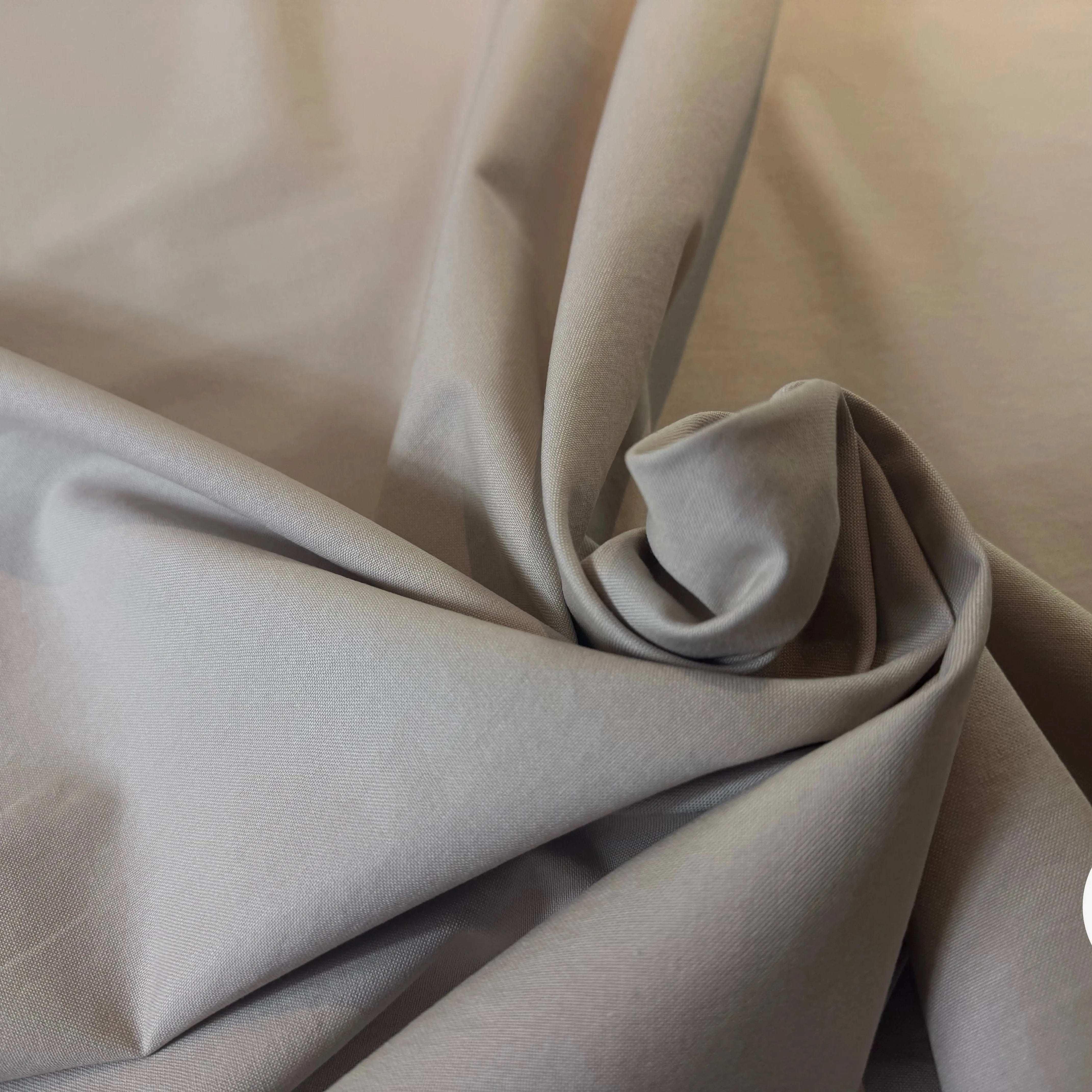 RECYCLED COTTON HEAVY POPLIN, Dusty Beige - My Little Coupon