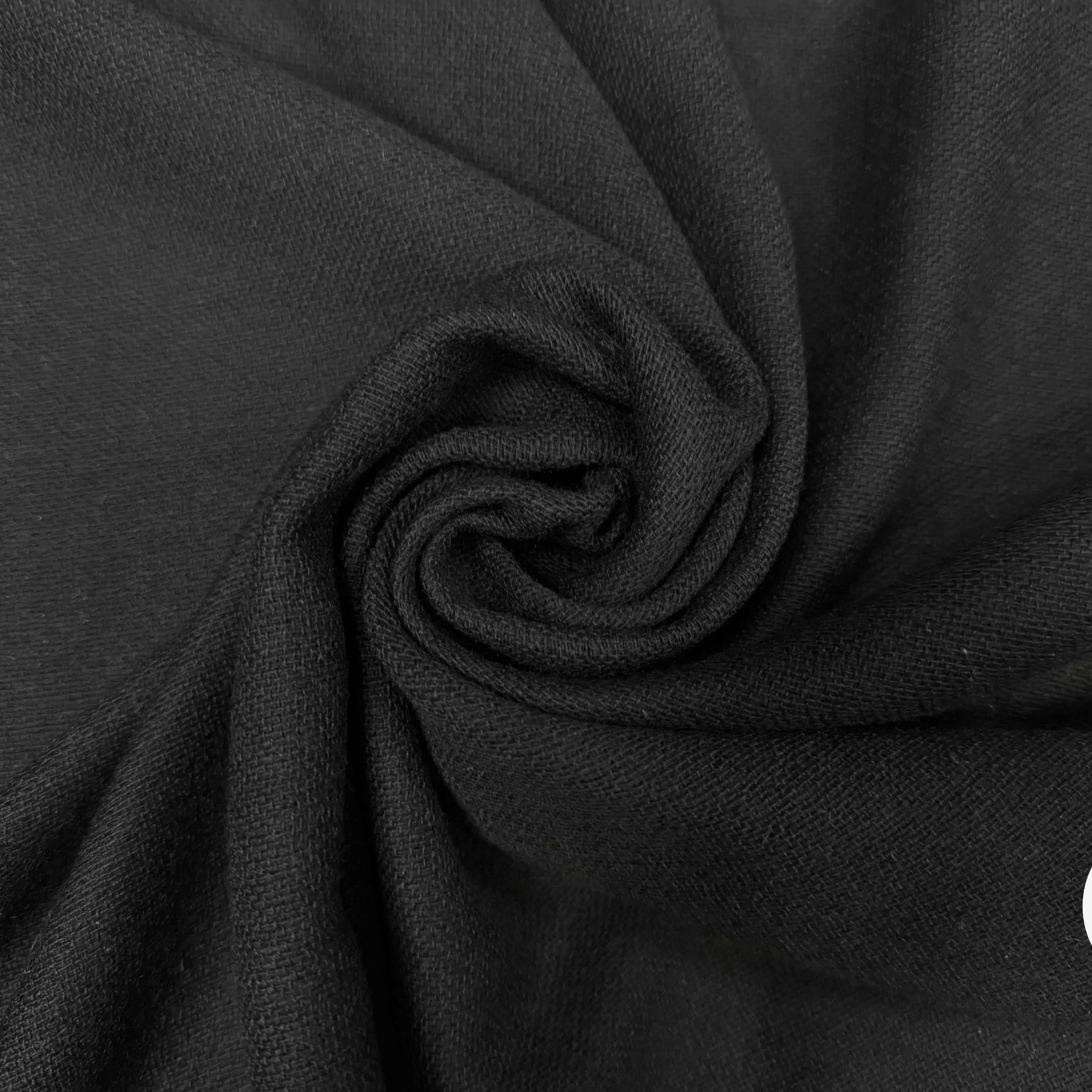 RUSTIC WOOL GAUZE, Black - My Little Coupon