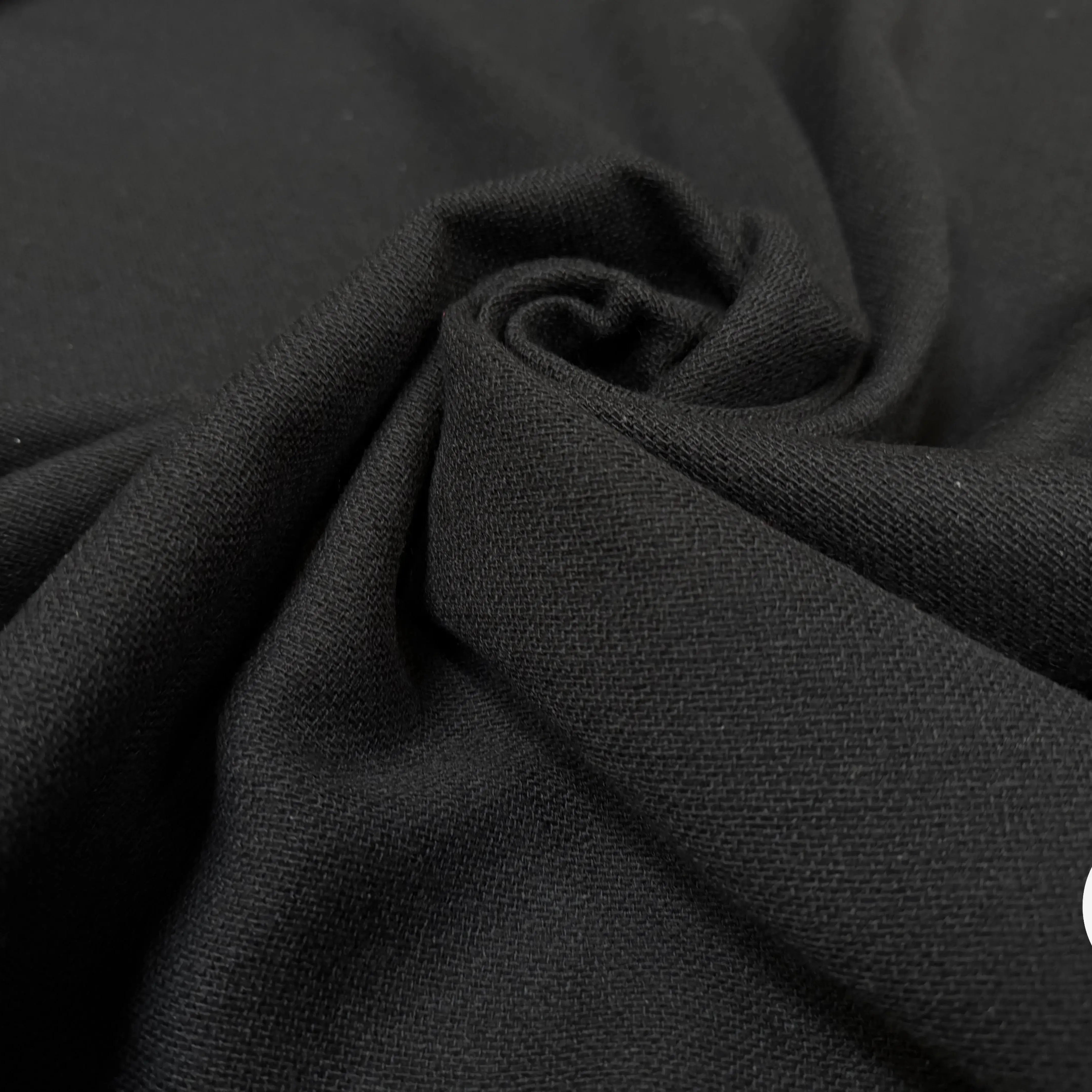 RUSTIC WOOL GAUZE, Black - My Little Coupon