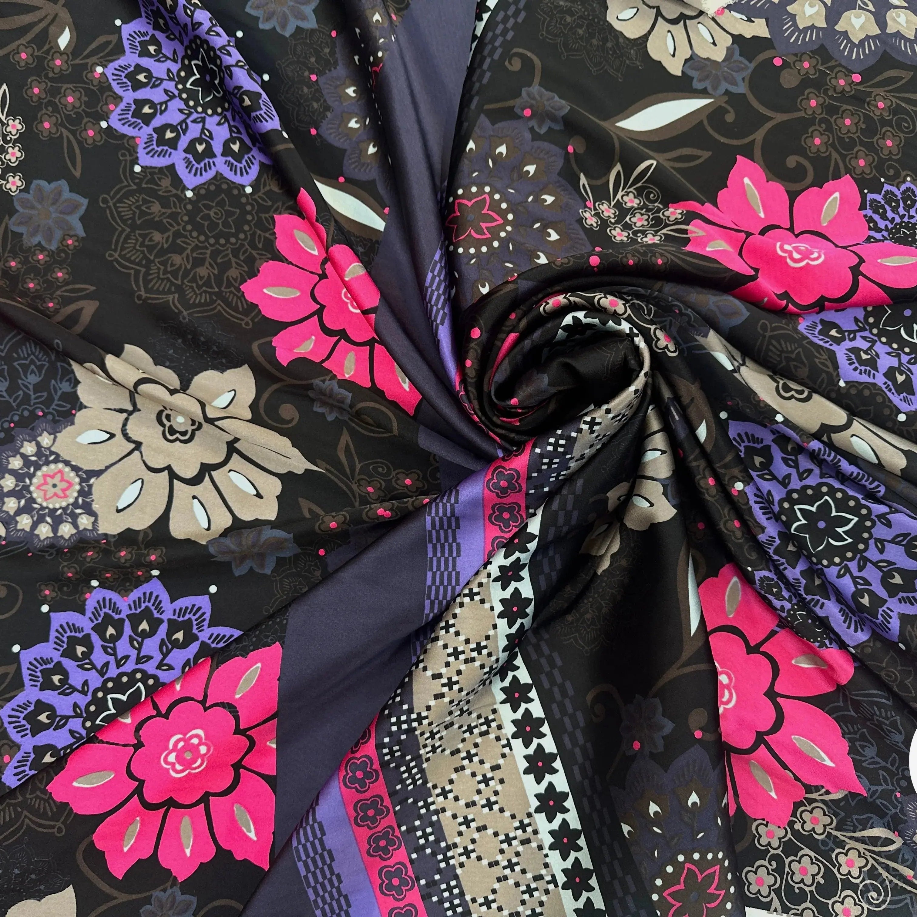 SATIN DE SOIE ITALIE FIORI MLC INTERN