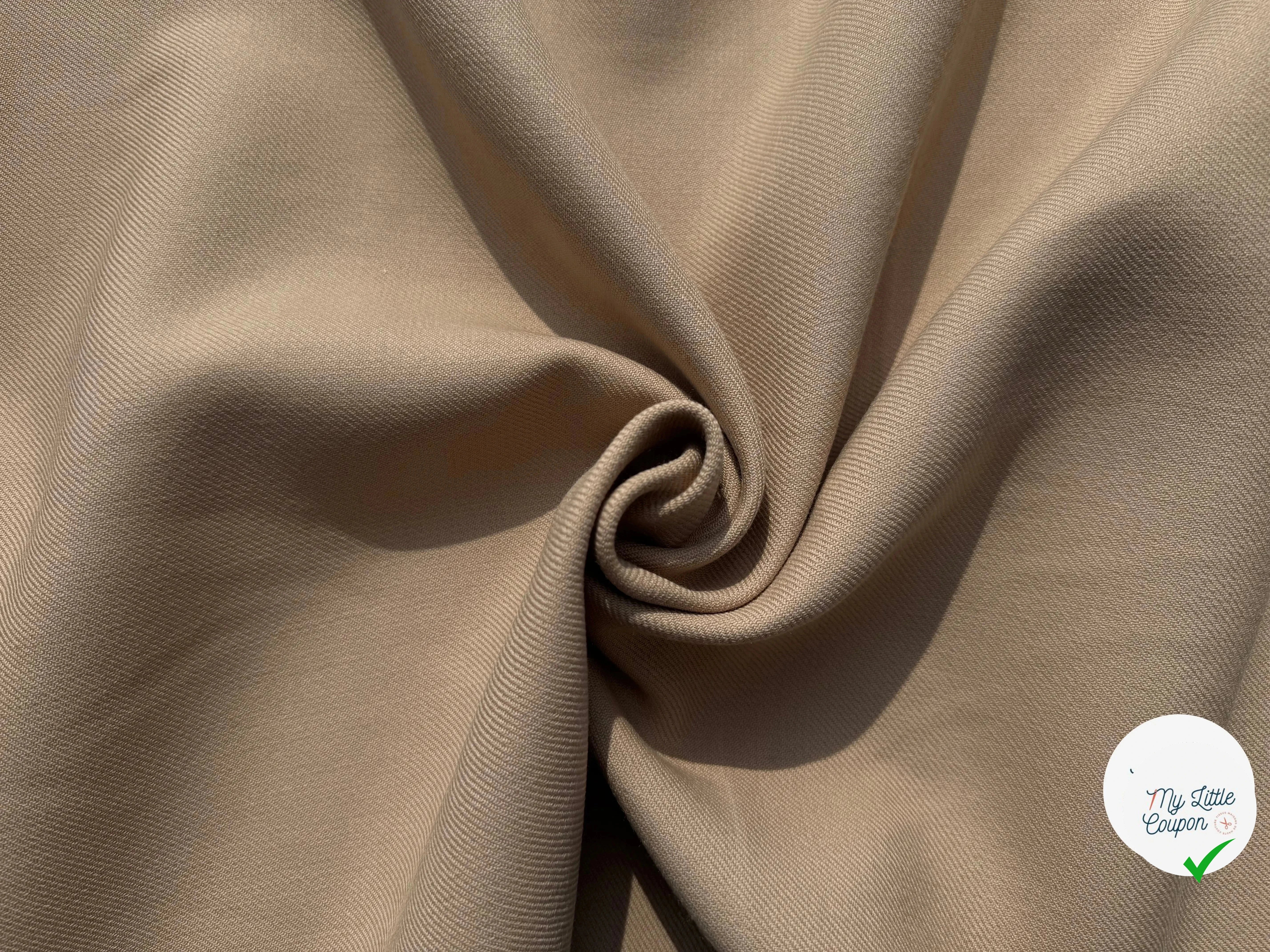 SOFT WOOL TWILL, Pearl Beige - My Little Coupon