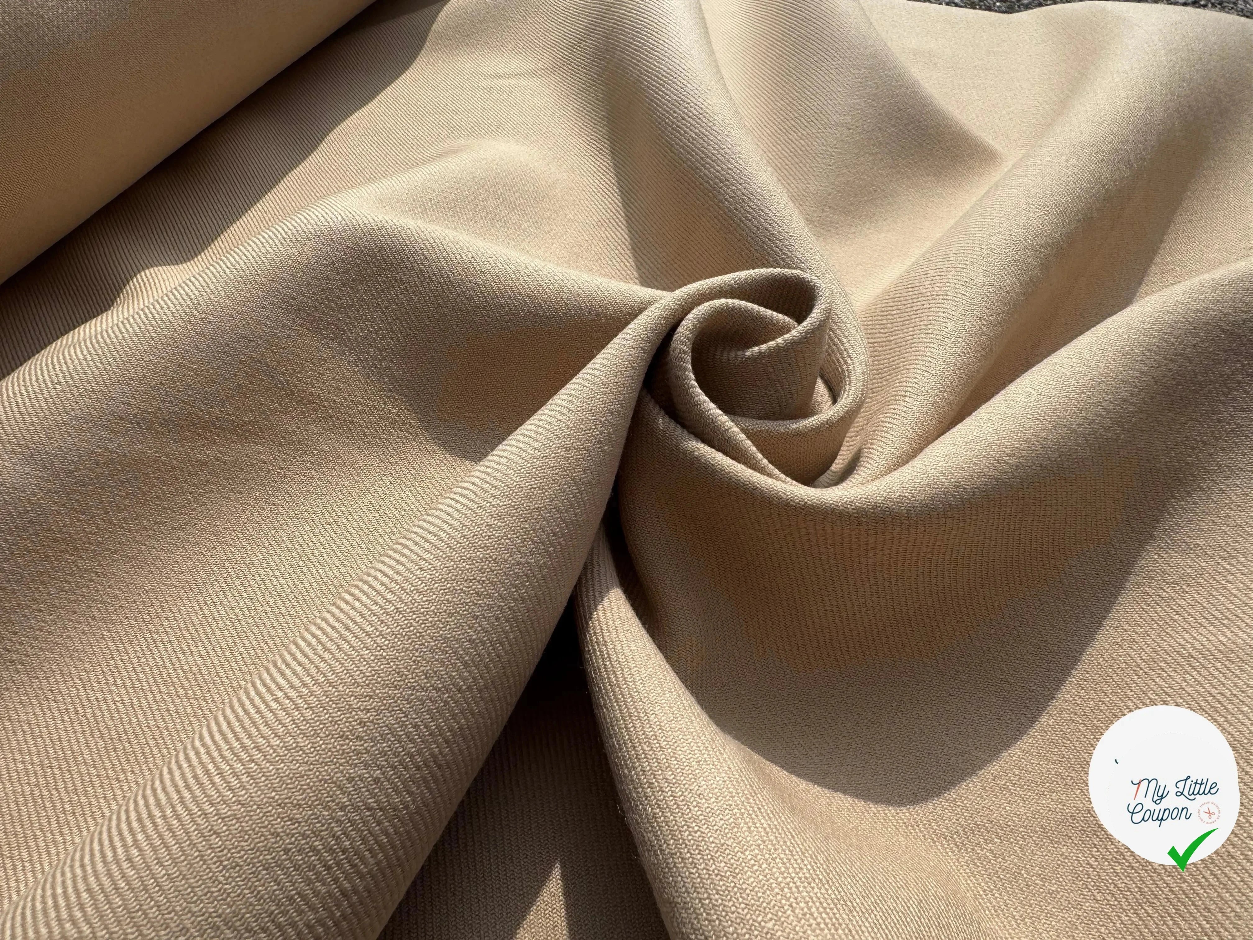 SOFT WOOL TWILL, Pearl Beige - My Little Coupon