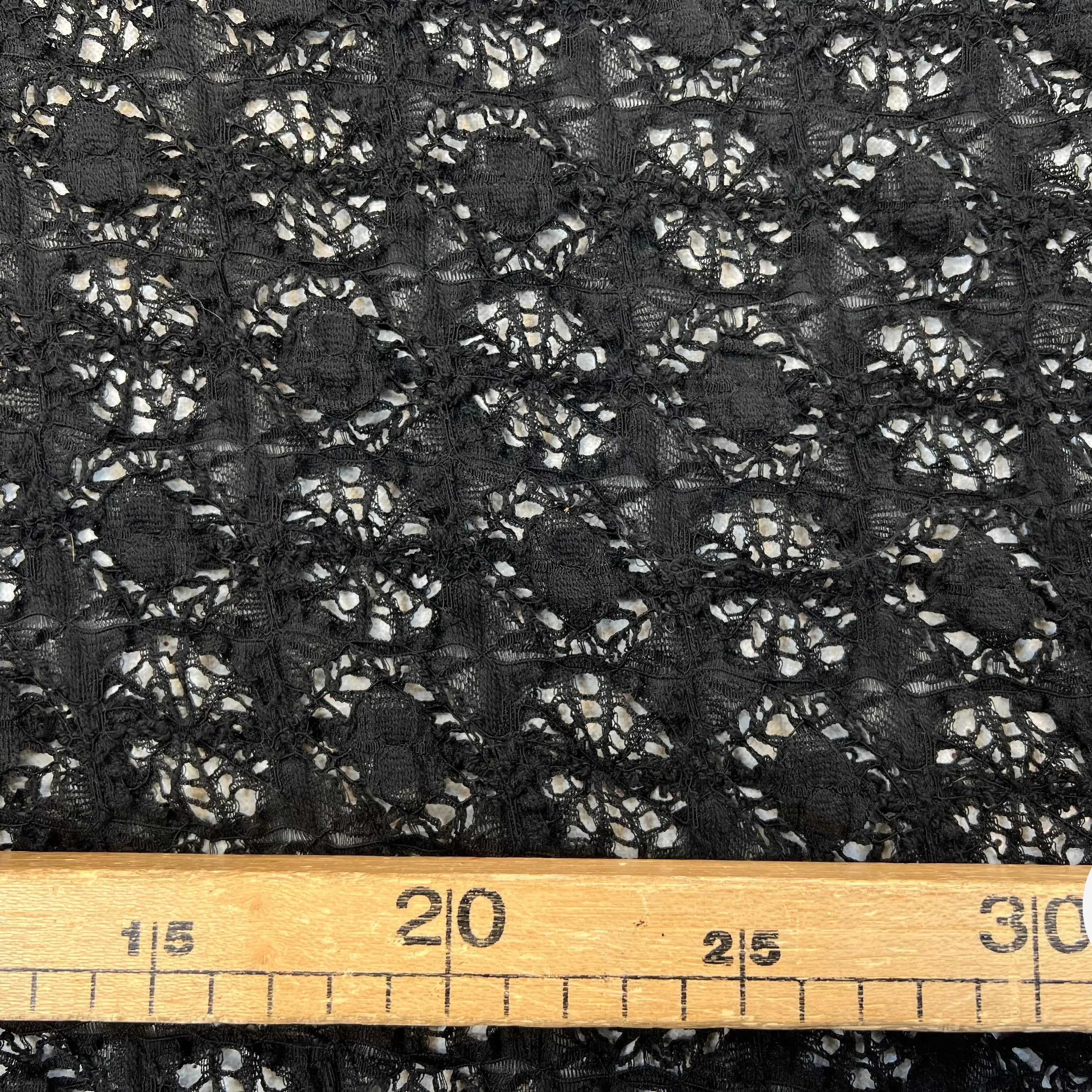 STRETCH DENTELLE FILET NOIR MSO