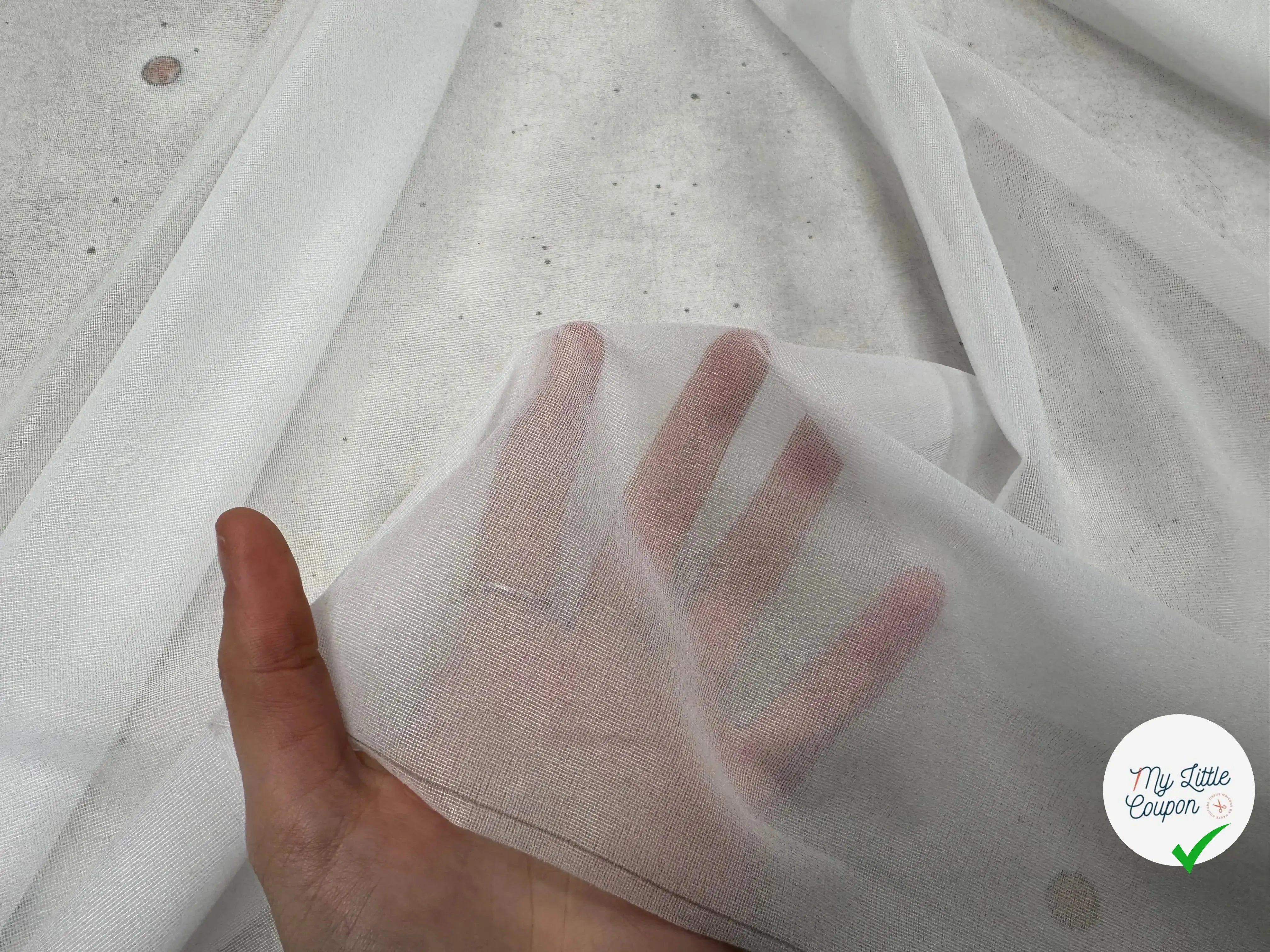 THERMOCOLLANT MAILLE TISSÉ BLANC - My Little Coupon