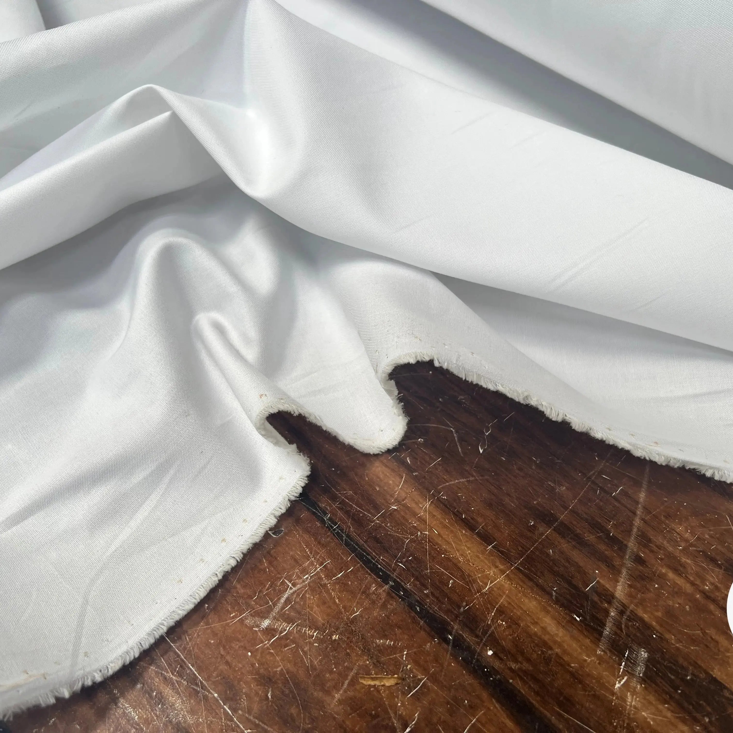 TISSU CHEMISE 100% COTON BLANC - My Little Coupon