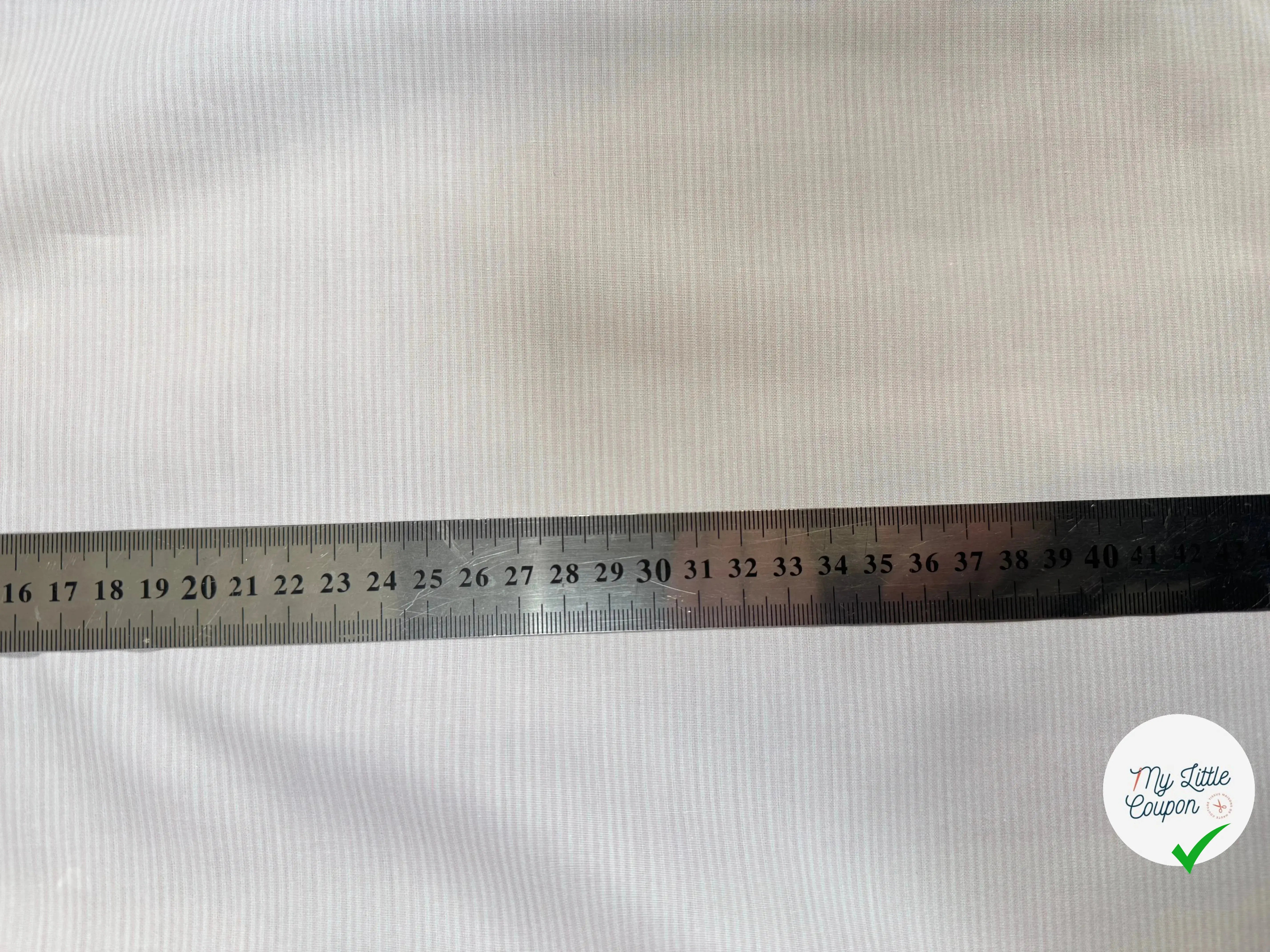 TISSU POPELINE RAYURES ROSE CLAIR ROSE - My Little Coupon