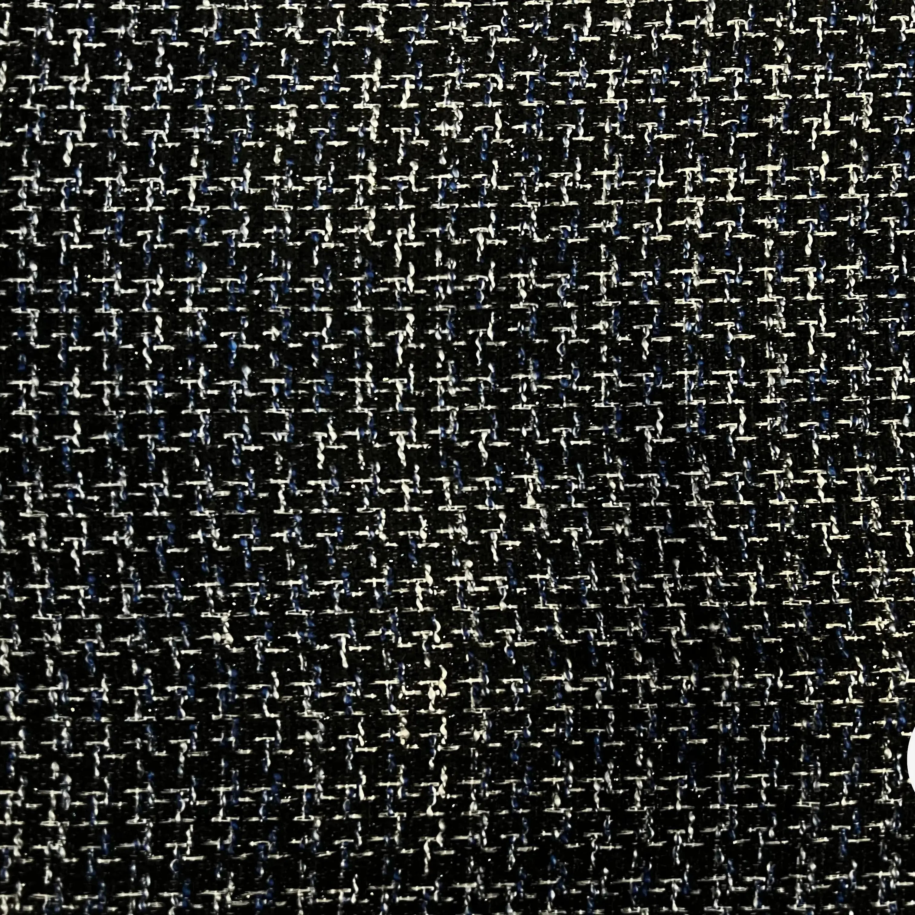 TWEED BLACK & BLUE 19%VISCOSE - My Little Coupon